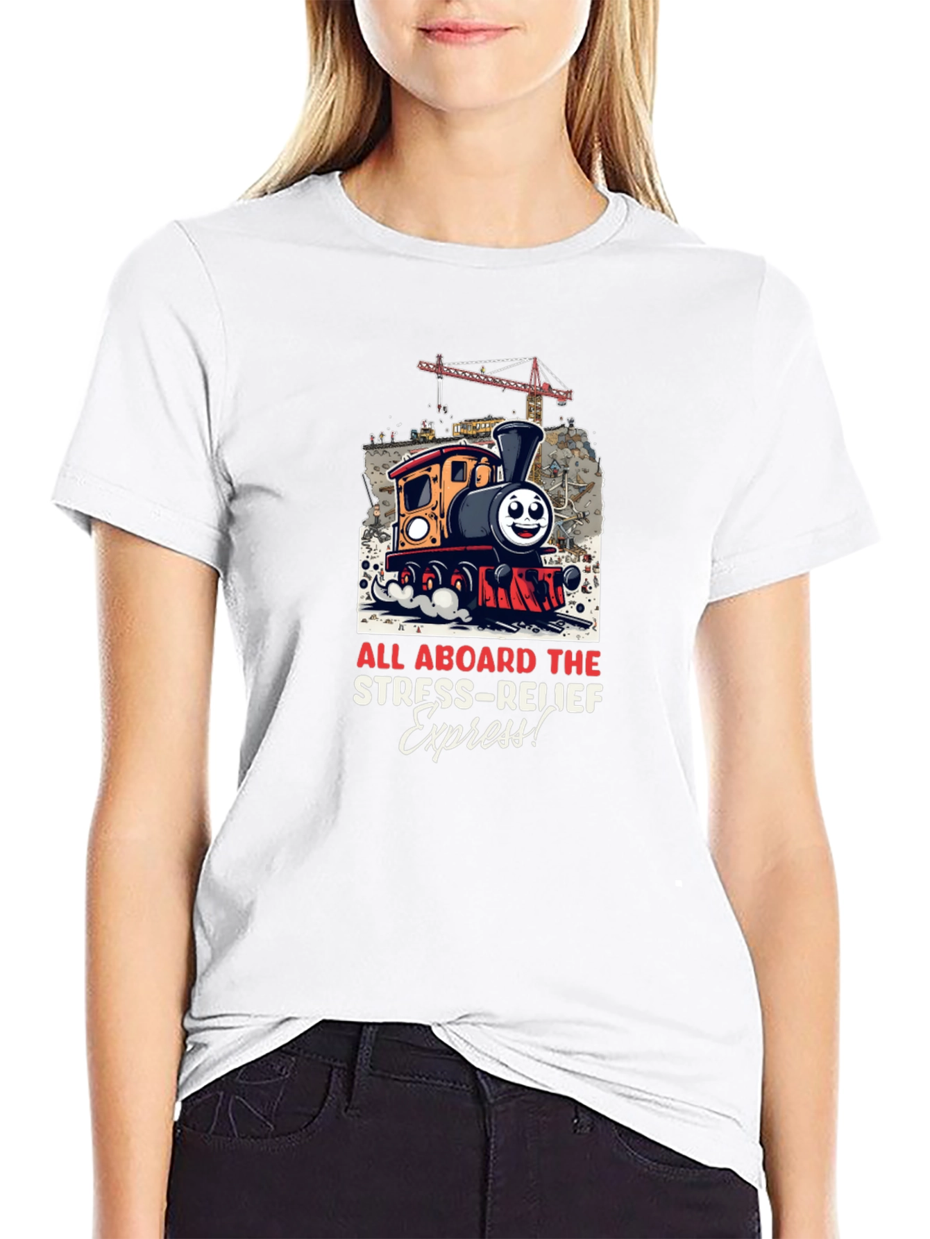 Stress-Relief Express Train Graphic Tee