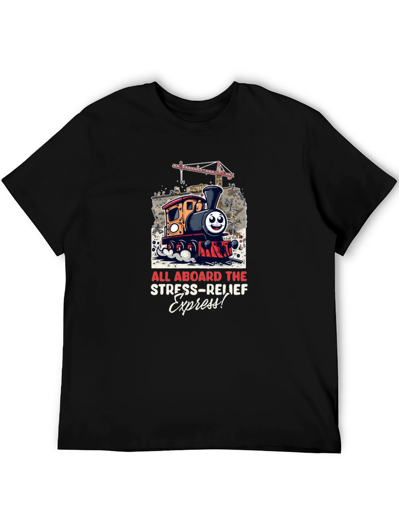 Stress-Relief Express Train Graphic Tee