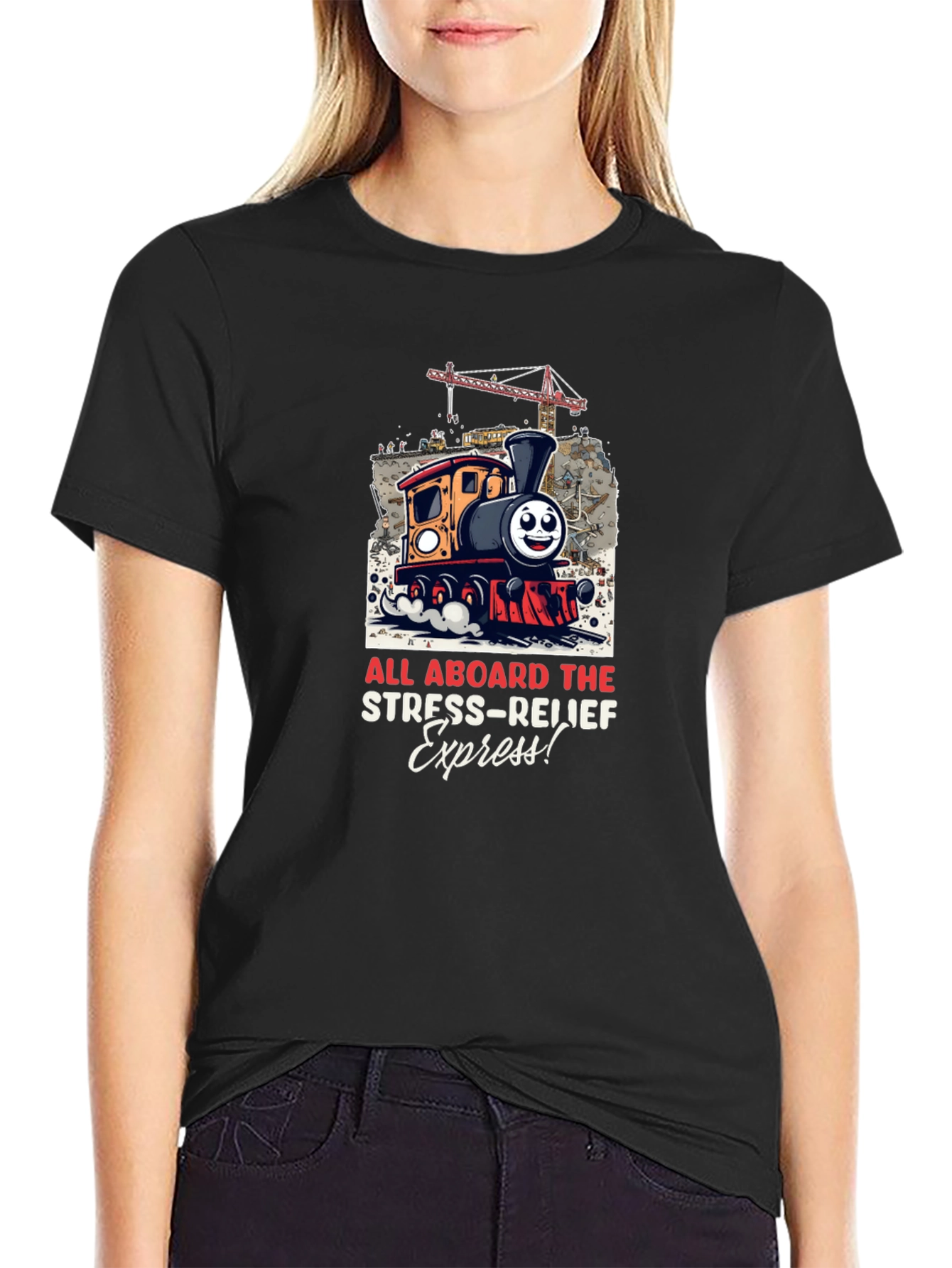 Stress-Relief Express Train Graphic Tee