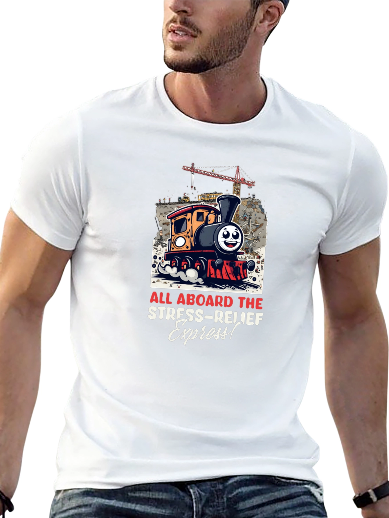 Stress-Relief Express Train Graphic Tee