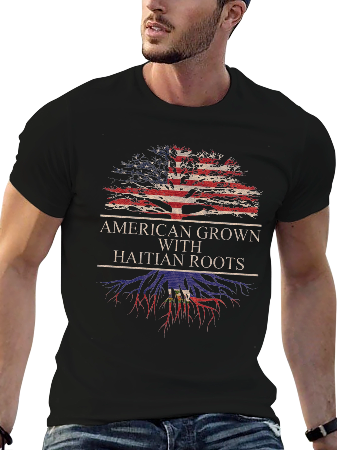 American Grown with Haitian Roots T-Shirt