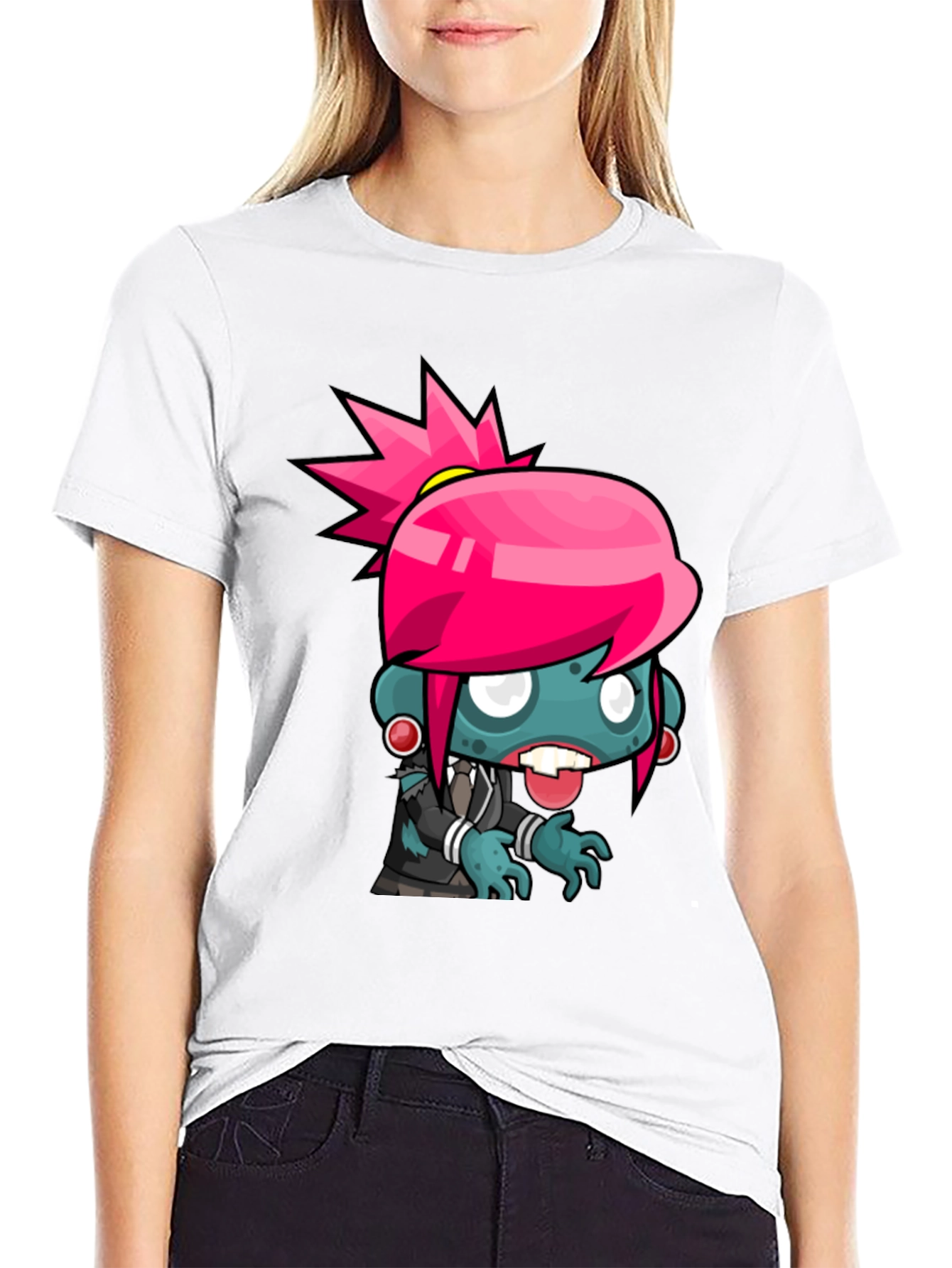 Zombie Cartoon Graphic T-Shirt