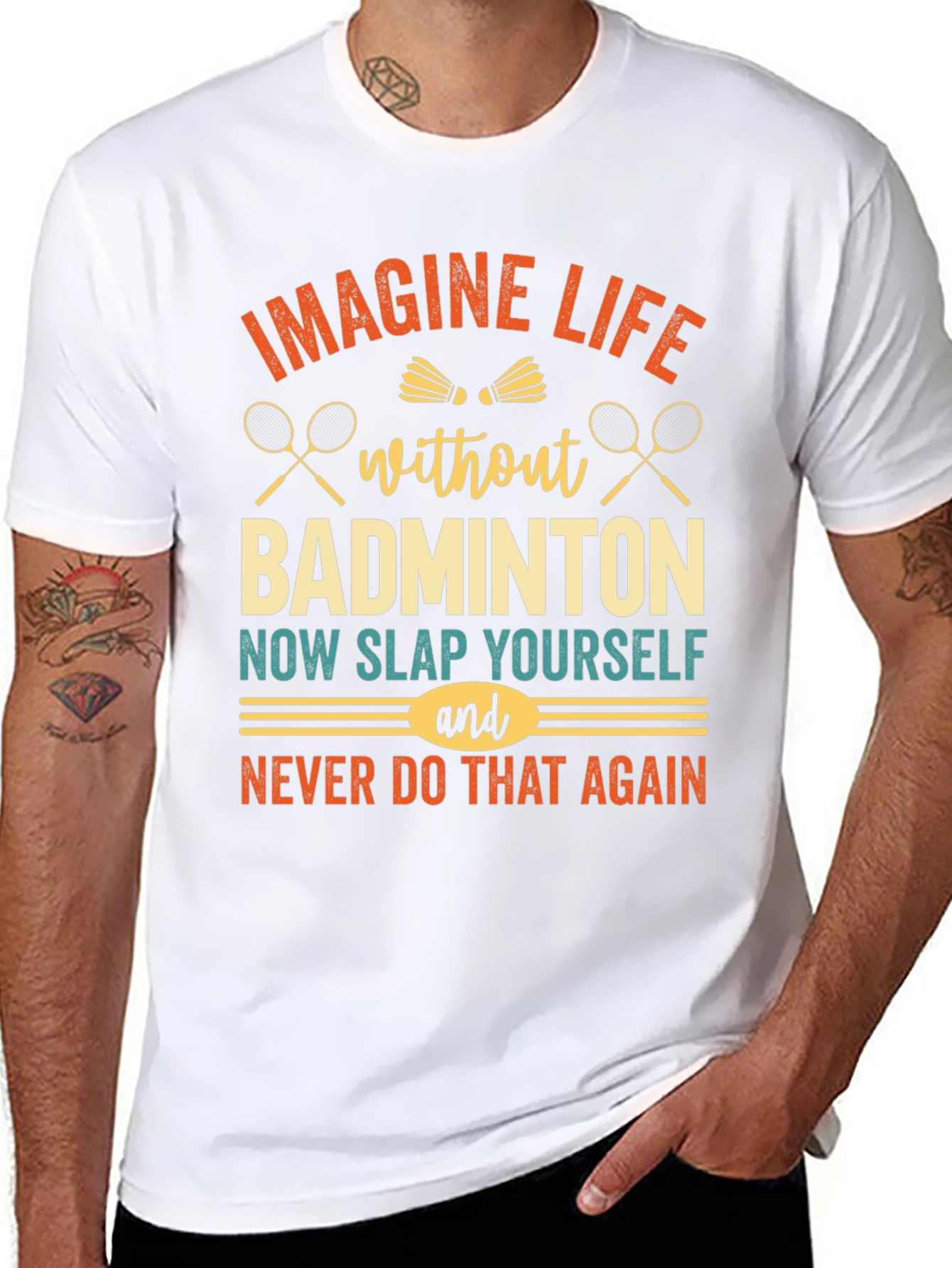 Imagine Life Without Badminton T-Shirt