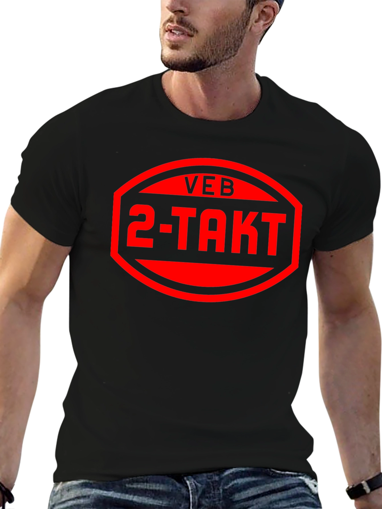 VEB 2-TAKT Black Graphic Tee