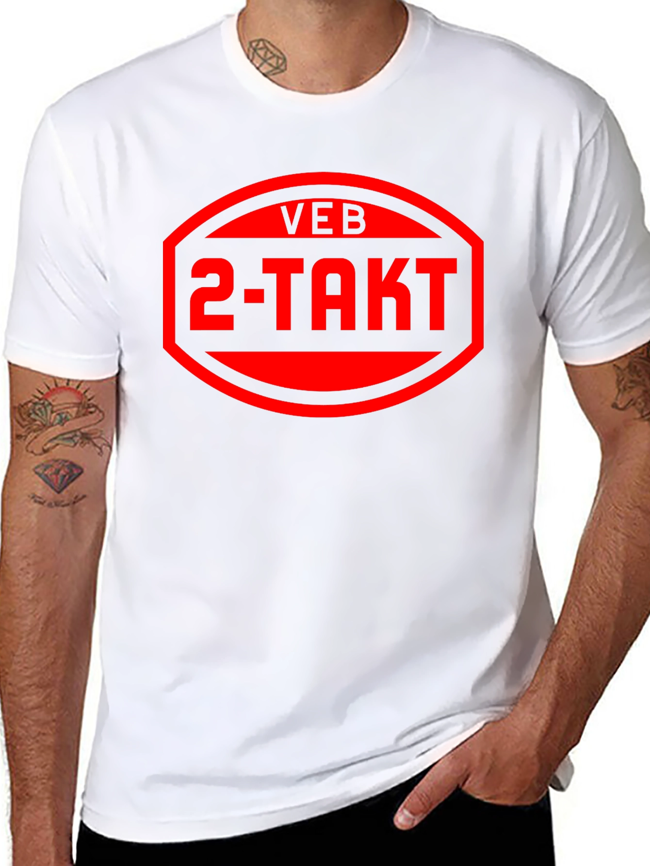 VEB 2-TAKT Black Graphic Tee
