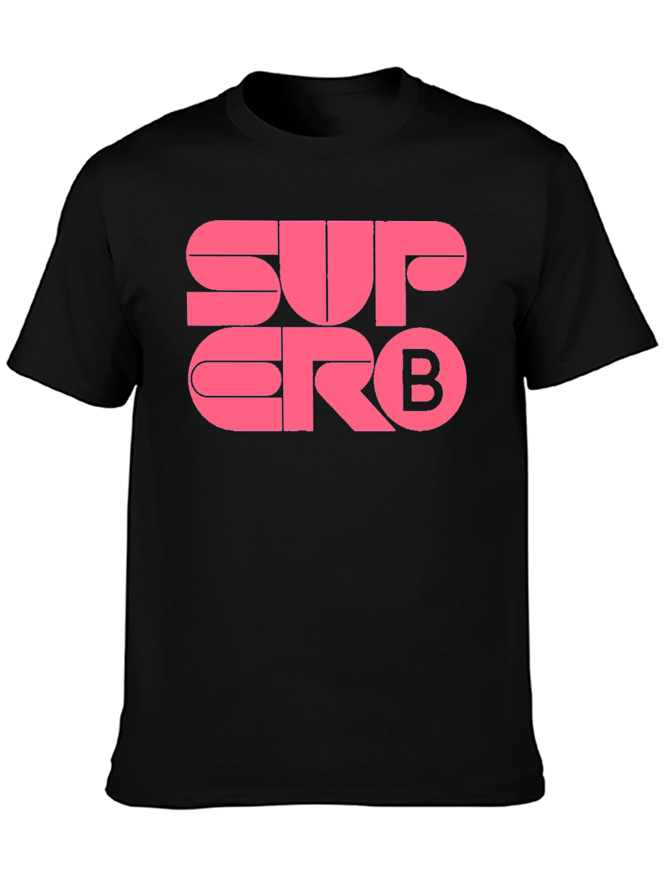 Superb Graphic Tee - Soft Black Cotton Blend