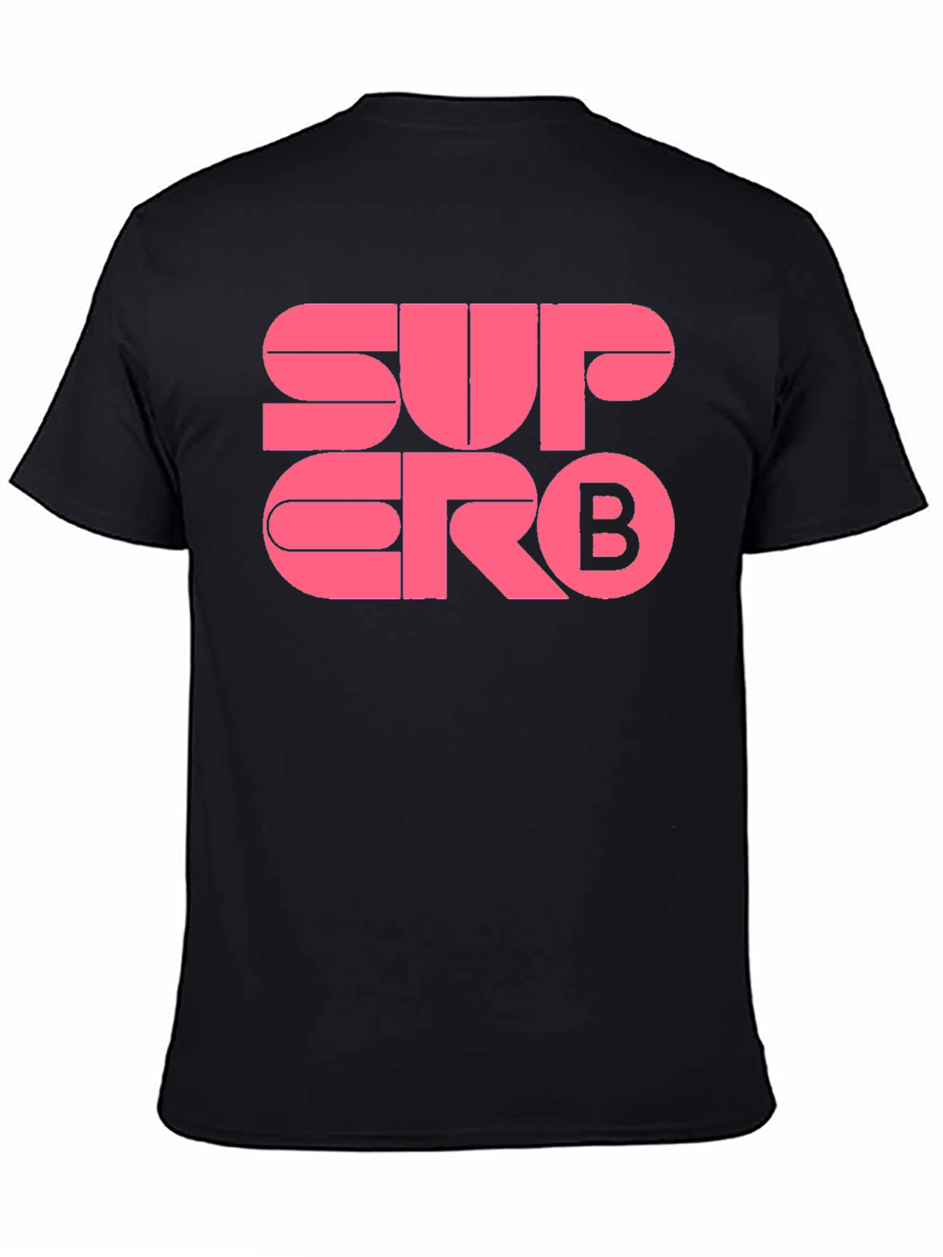 Superb Graphic Tee - Soft Black Cotton Blend