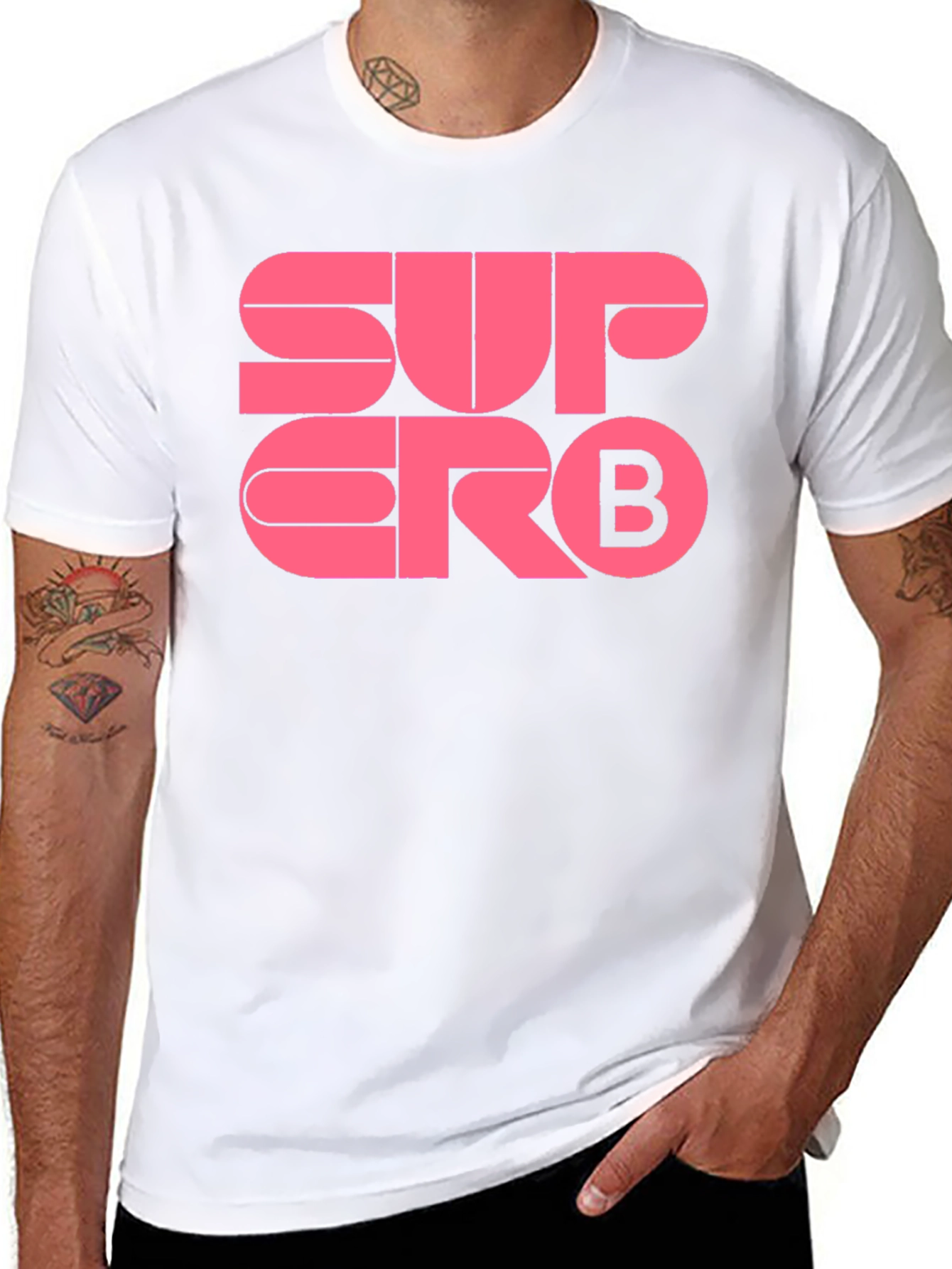 Superb Graphic Tee - Soft Black Cotton Blend