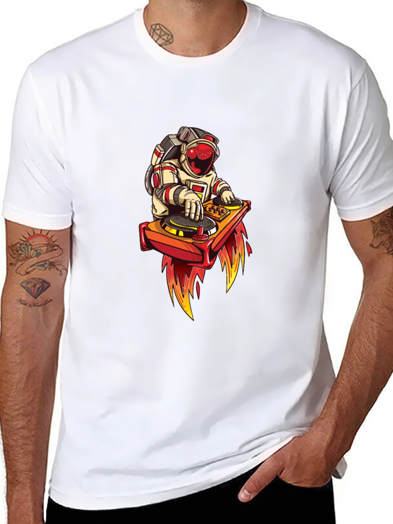 DJ Astronaut Black T-Shirt