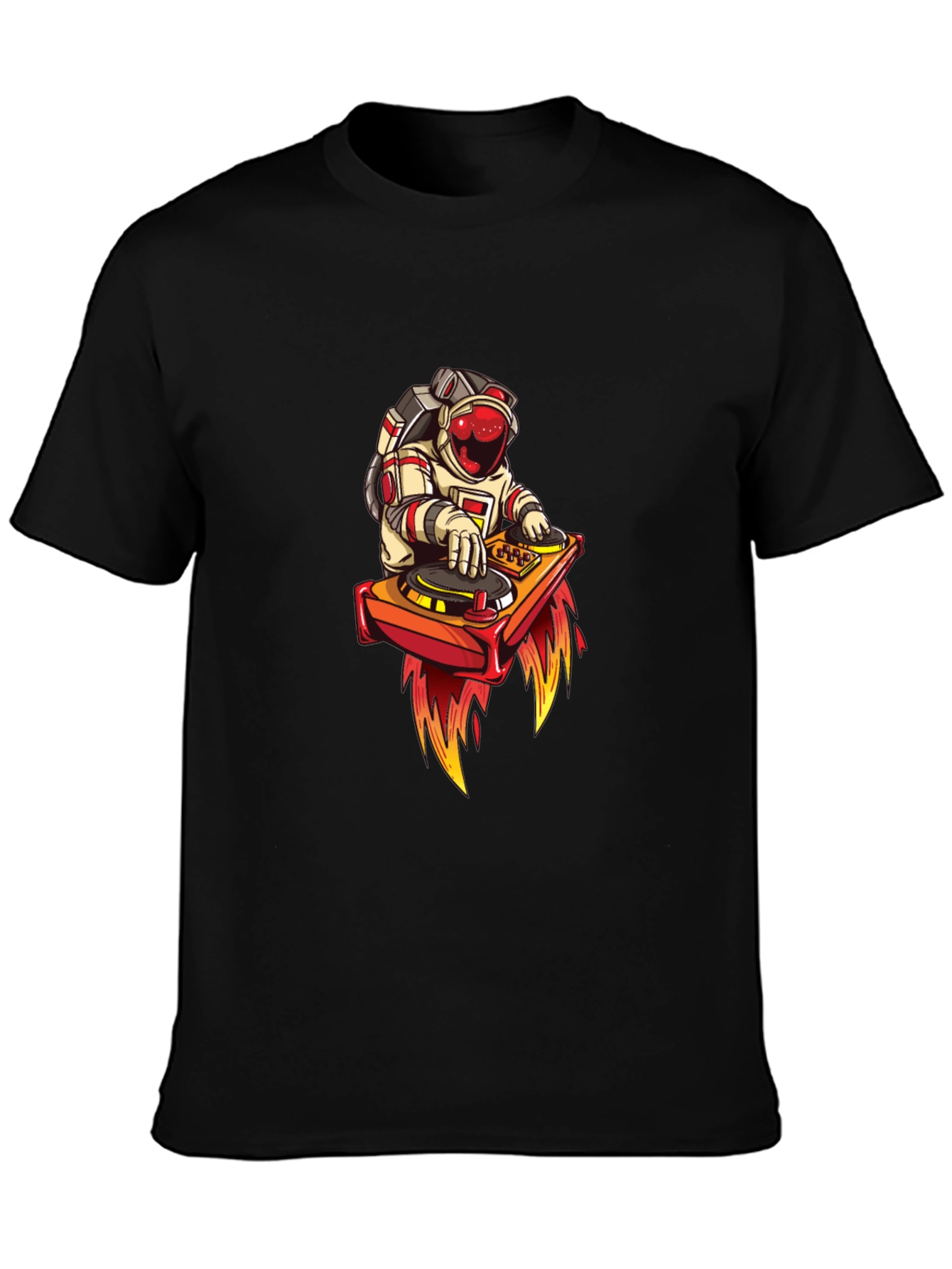 DJ Astronaut Black T-Shirt