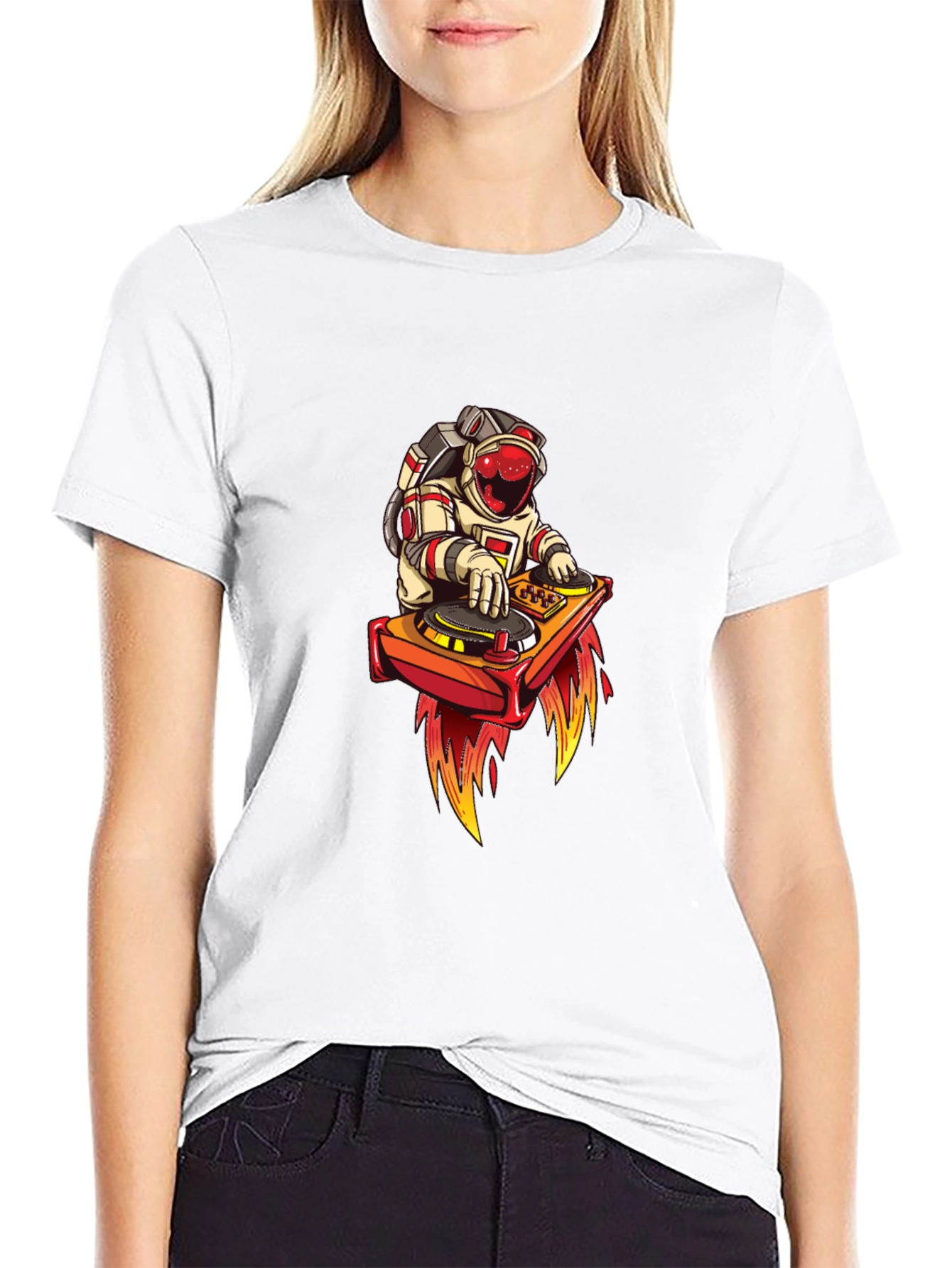 DJ Astronaut Black T-Shirt