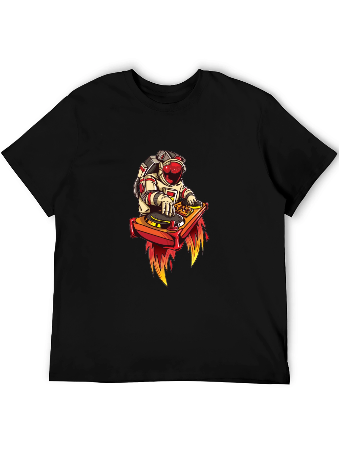 DJ Astronaut Black T-Shirt