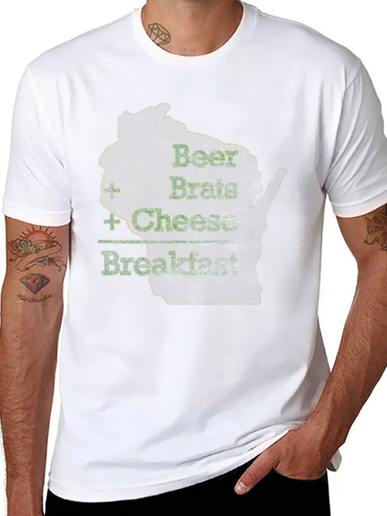 Beer Brats Cheese Breakfast Graphic Tee