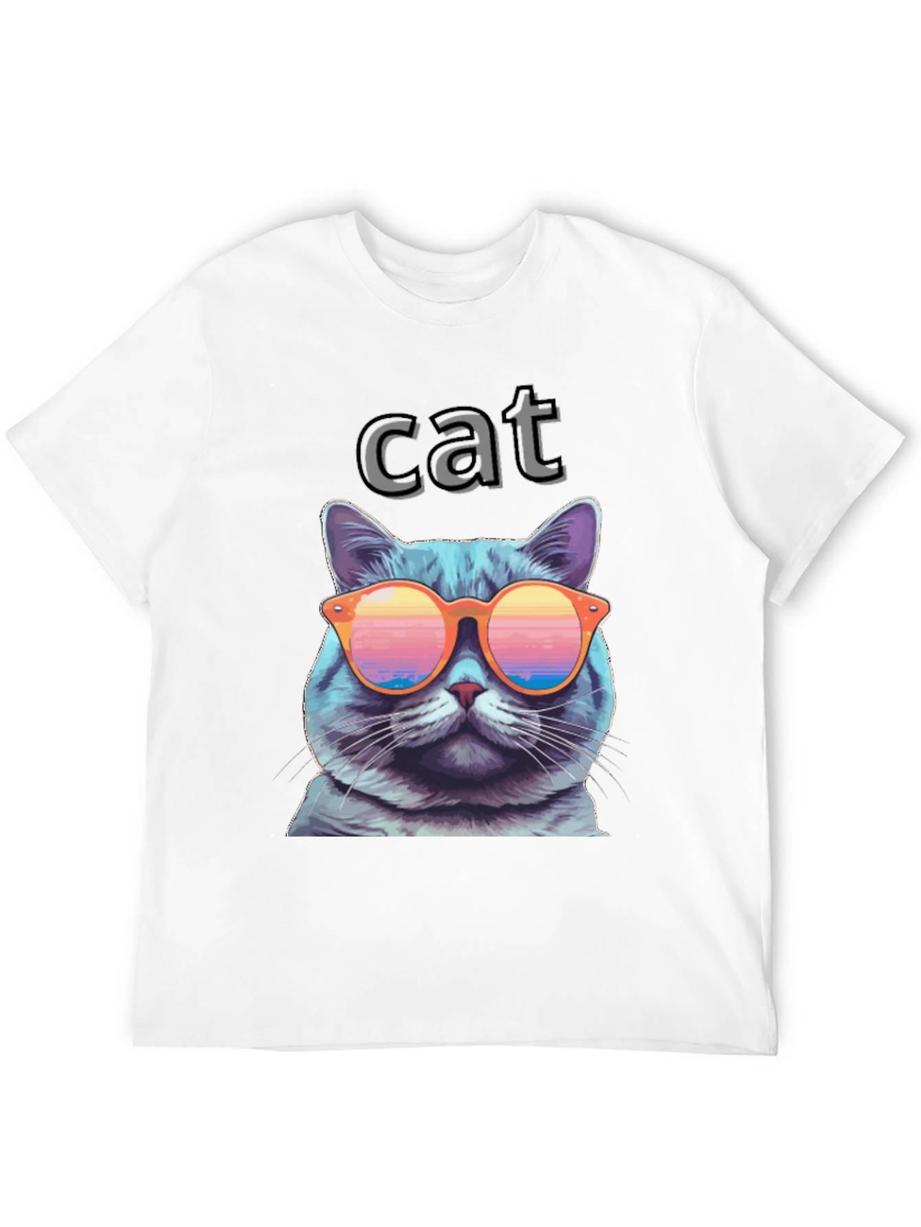 Cool Cat T-Shirt with Sunglasses - Fun Graphic Tee