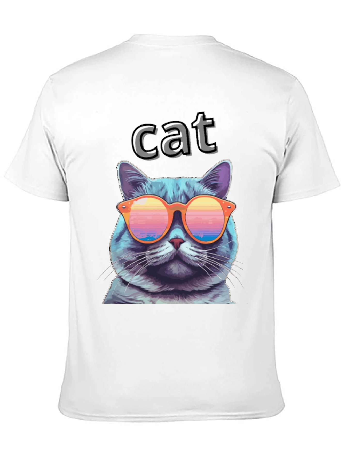 Cool Cat T-Shirt with Sunglasses - Fun Graphic Tee
