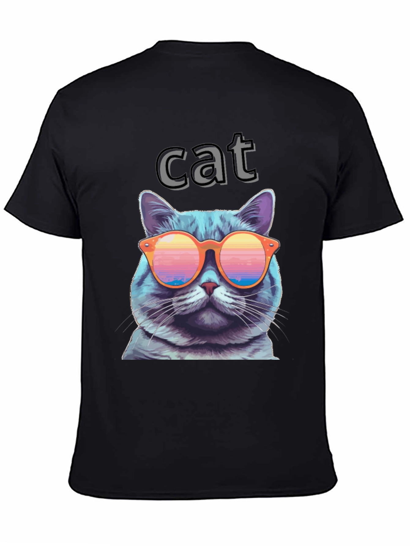 Cool Cat T-Shirt with Sunglasses - Fun Graphic Tee