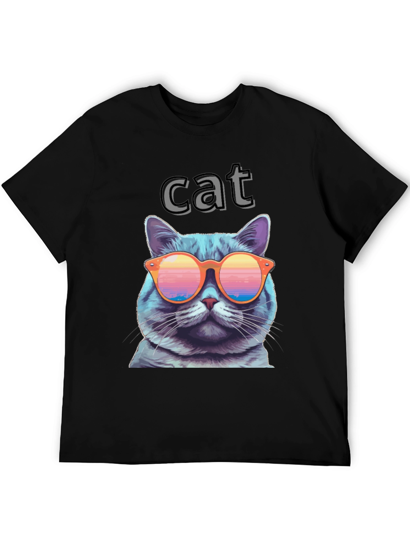 Cool Cat T-Shirt with Sunglasses - Fun Graphic Tee