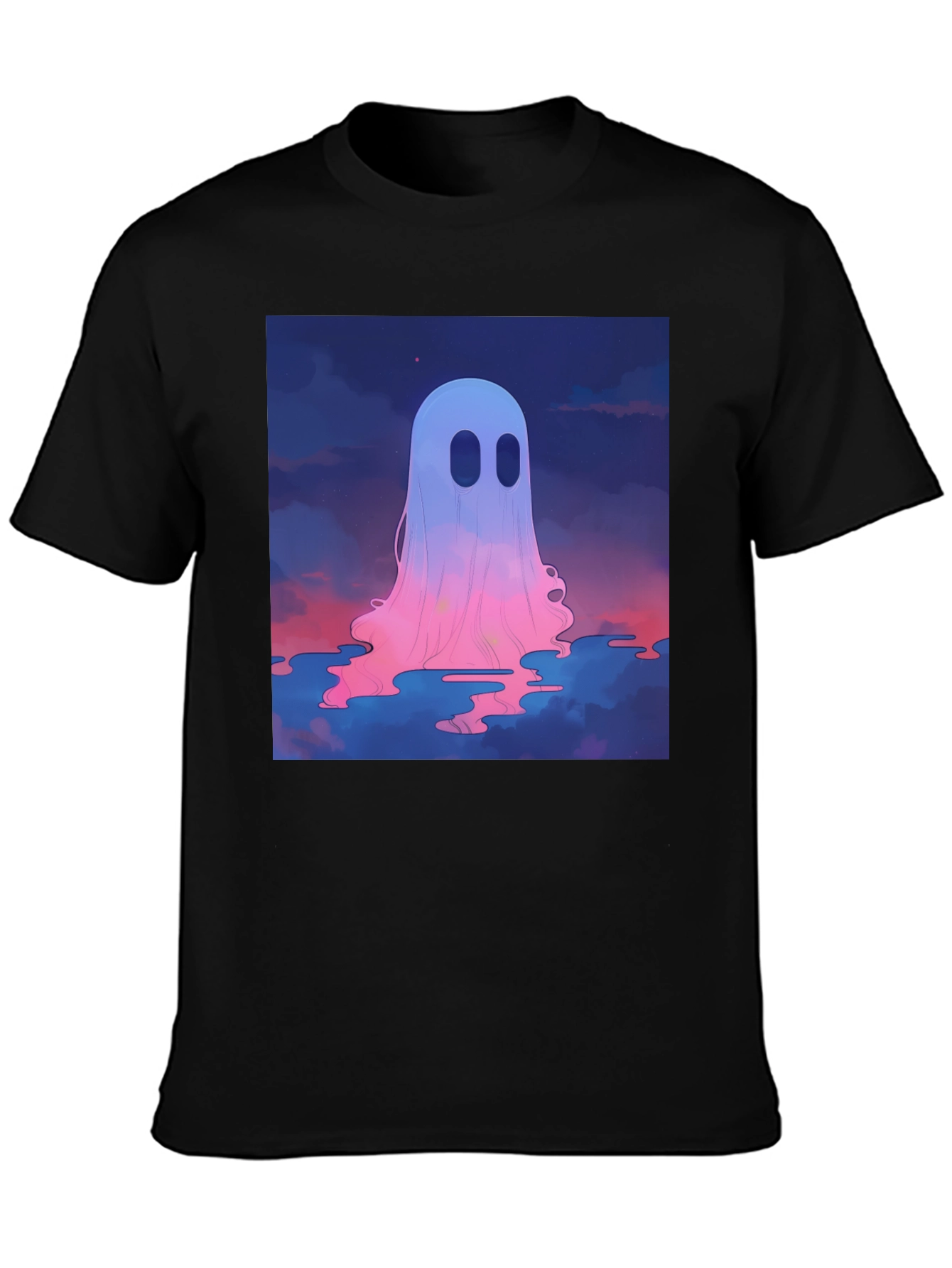 Ghost Graphic Black Tee