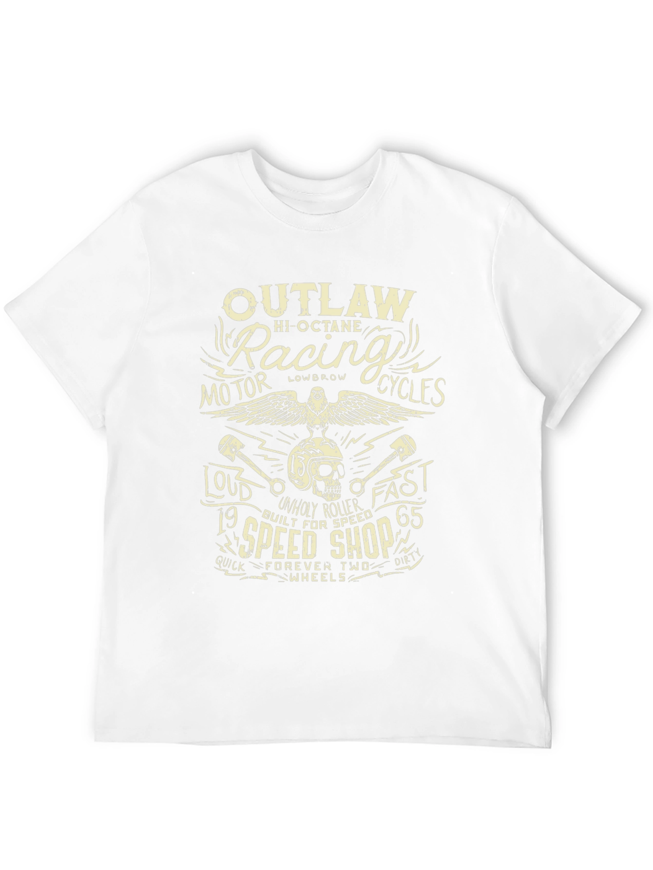 Outlaw Racing Motor Cycles Graphic T-Shirt