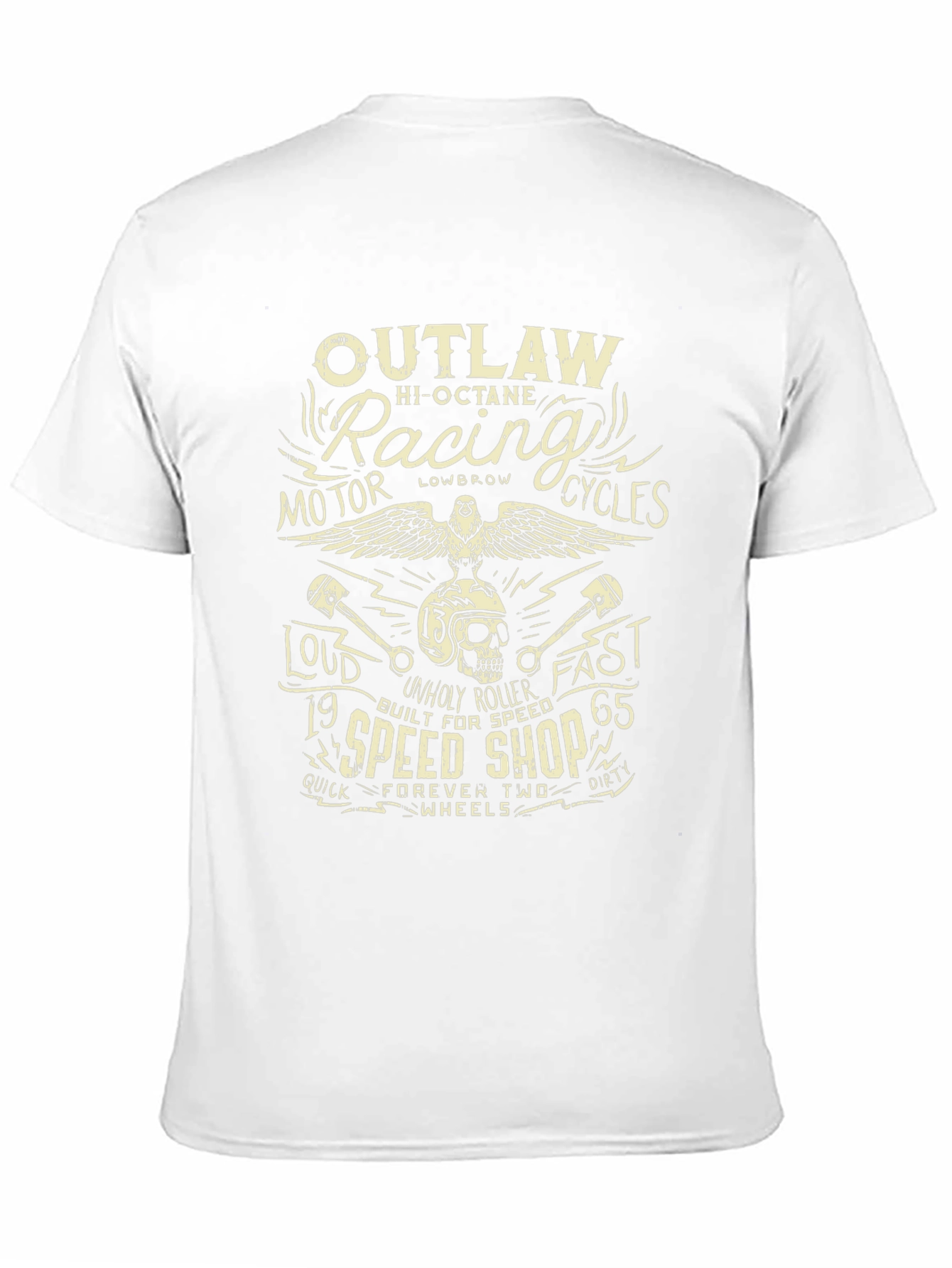 Outlaw Racing Motor Cycles Graphic T-Shirt