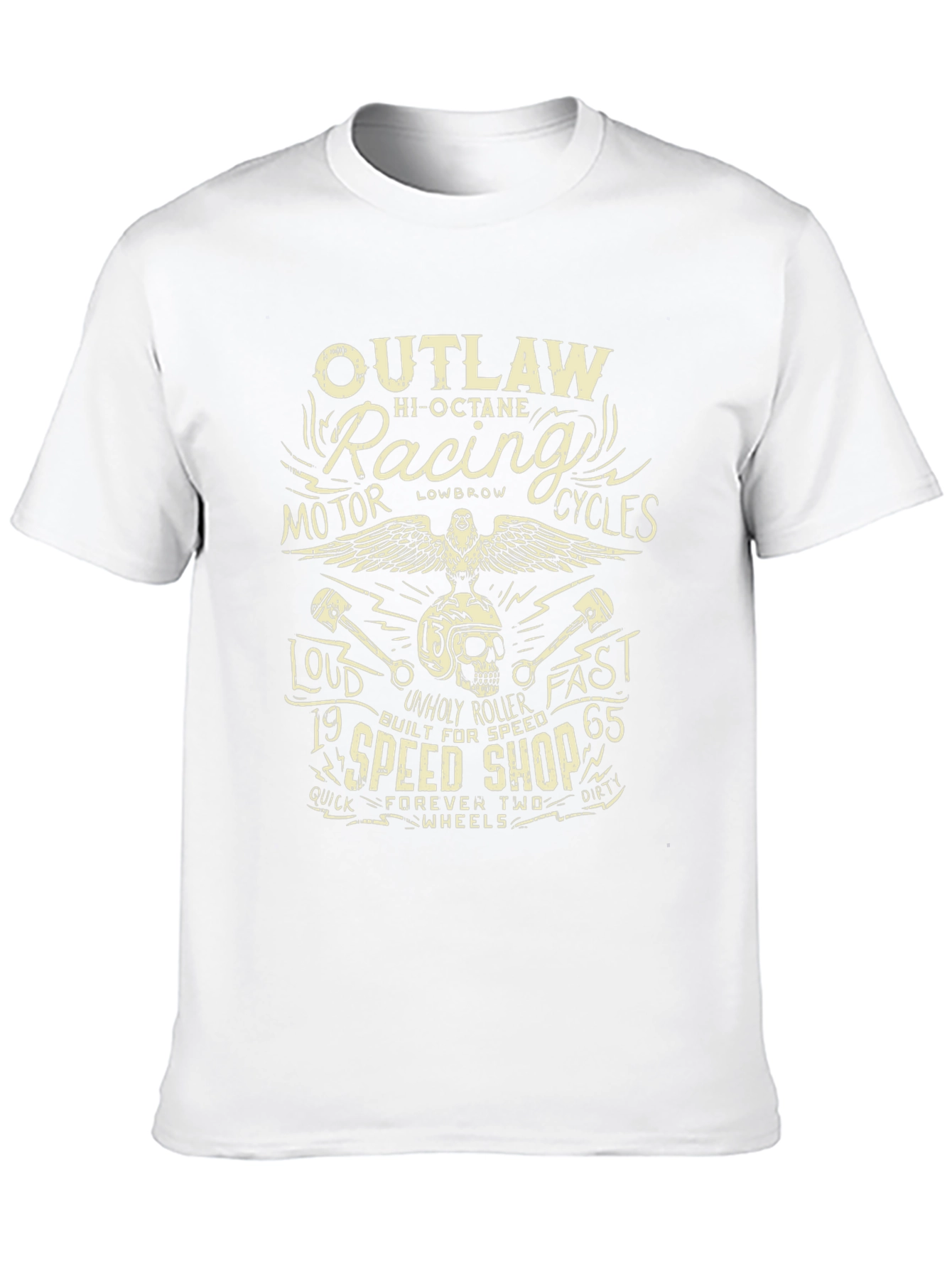 Outlaw Racing Motor Cycles Graphic T-Shirt
