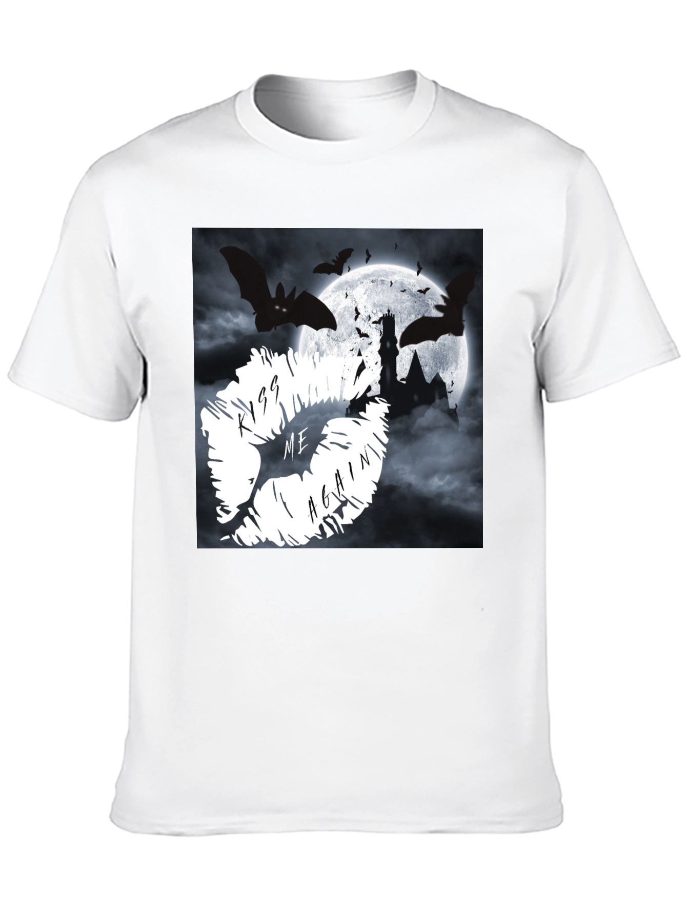 Kiss Me Again Bats & Castle Graphic Tee
