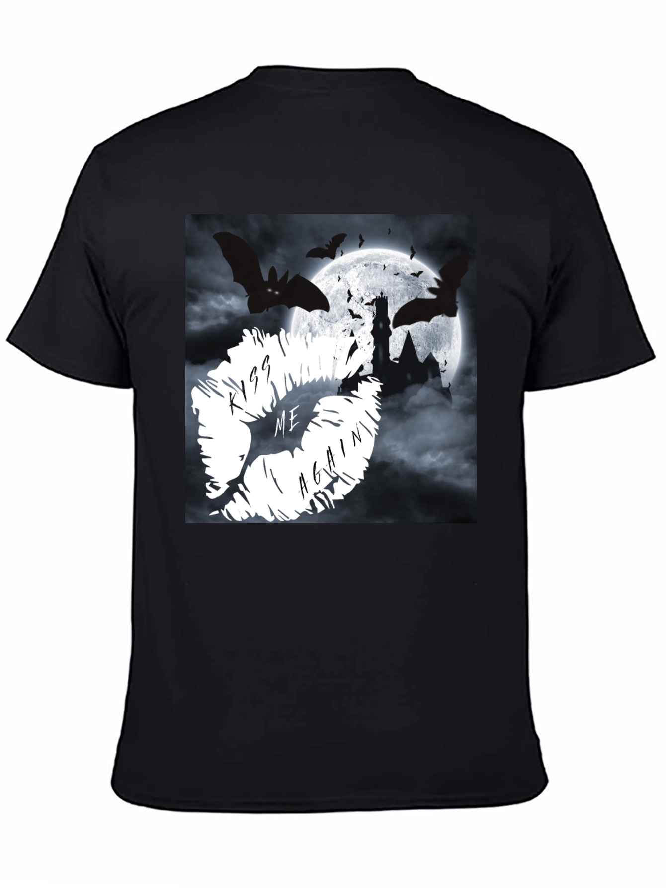 Kiss Me Again Bats & Castle Graphic Tee
