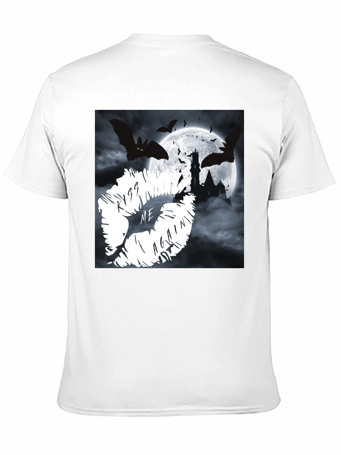 Kiss Me Again Bats & Castle Graphic Tee