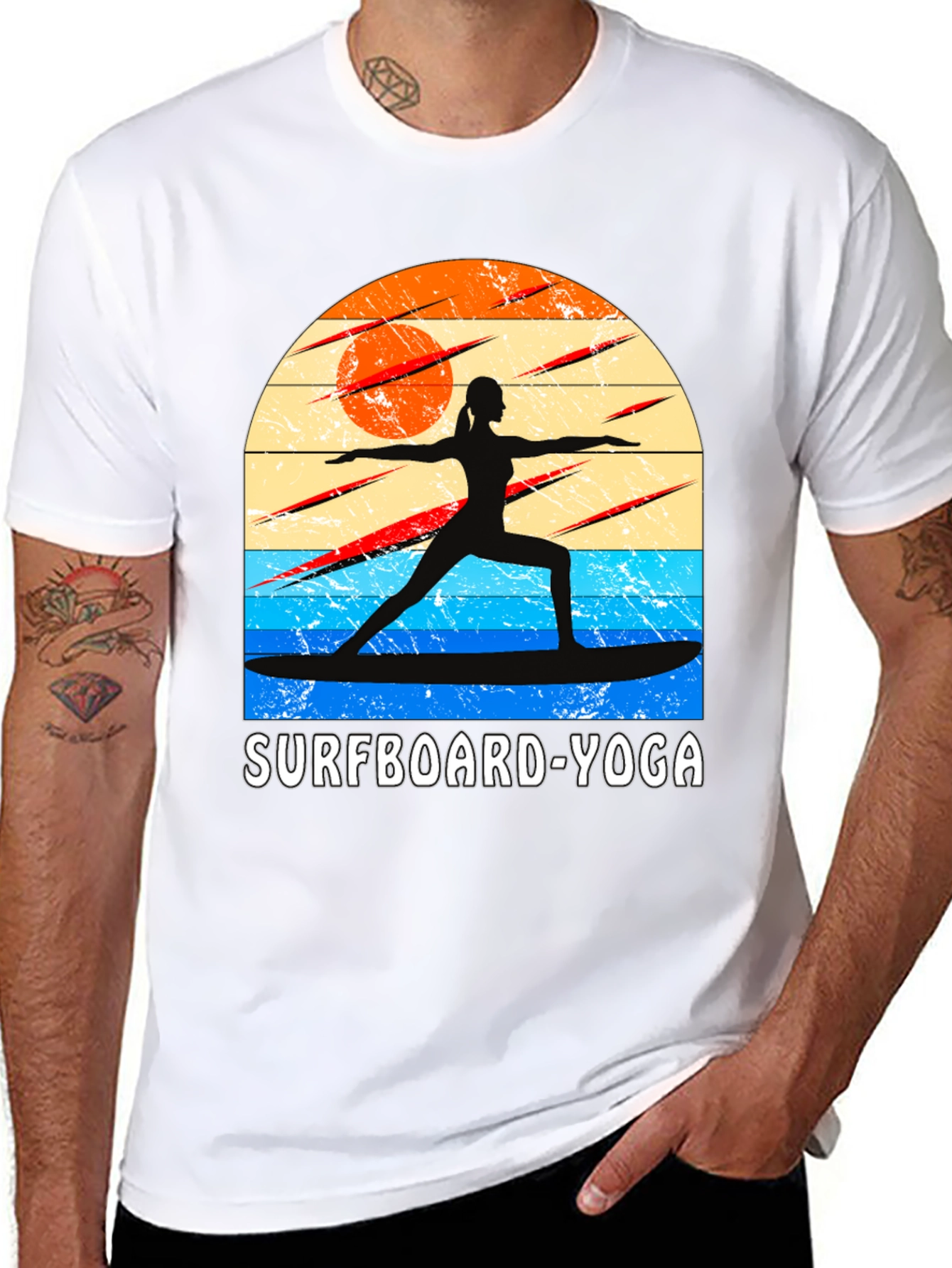 Surfboard Yoga Graphic Tee
