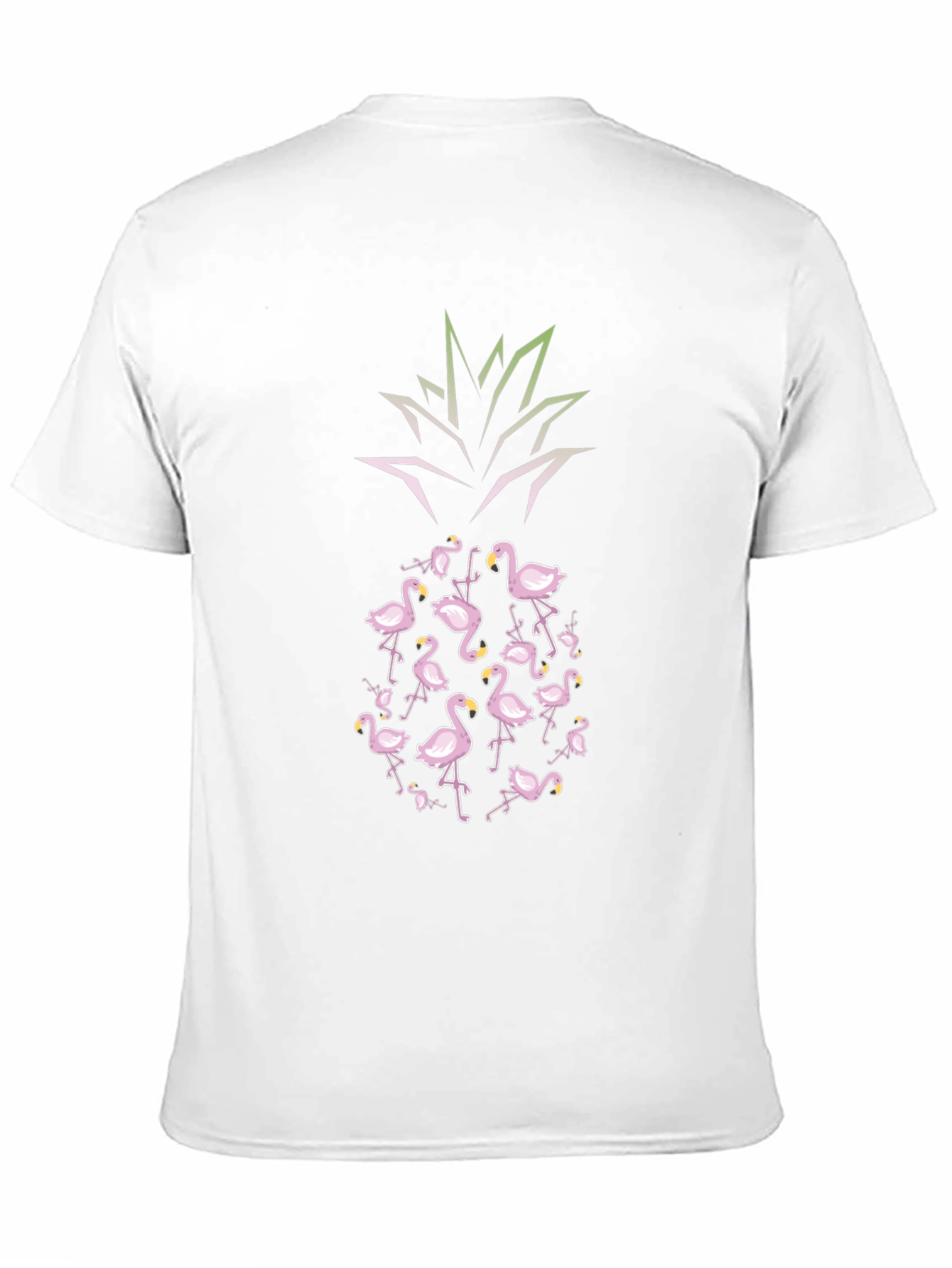Flamingo Pineapple Graphic Tee - Tropical Vibes