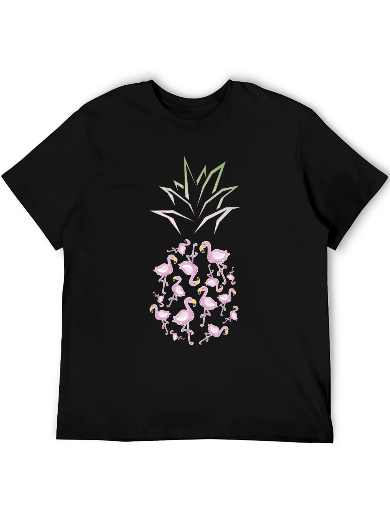 Flamingo Pineapple Graphic Tee - Tropical Vibes