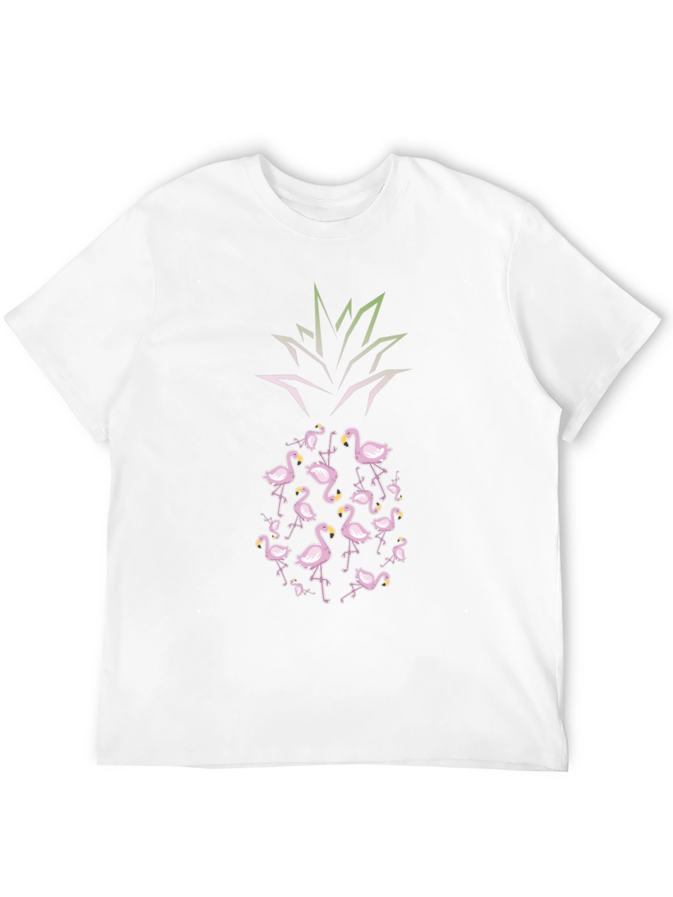 Flamingo Pineapple Graphic Tee - Tropical Vibes