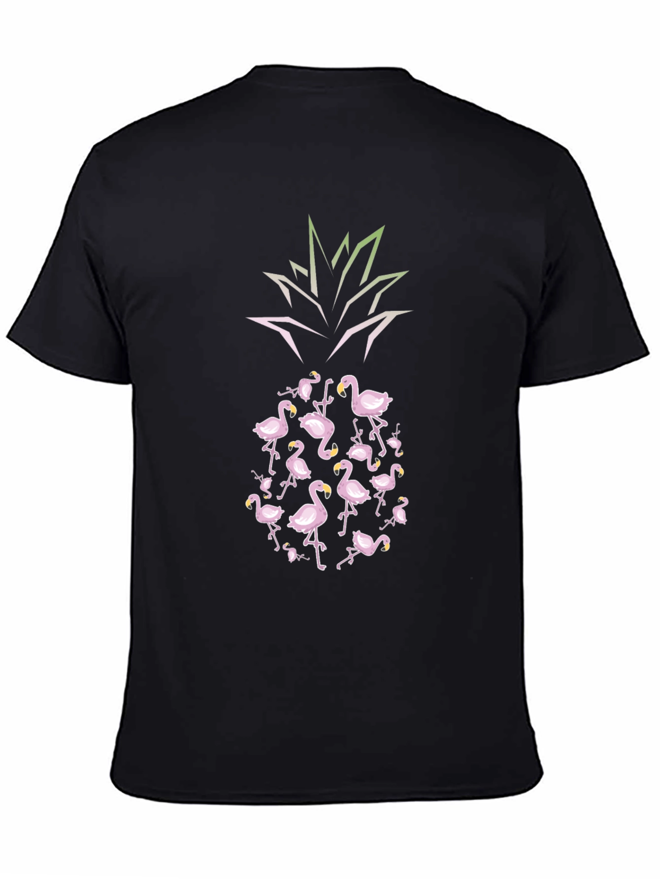 Flamingo Pineapple Graphic Tee - Tropical Vibes