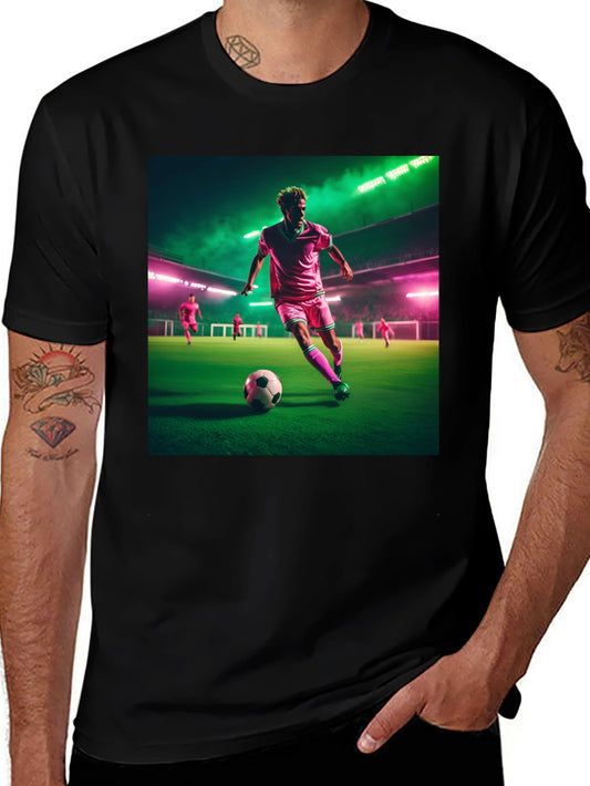Soccer Player Graphic Tee - Stylish & Comfortable