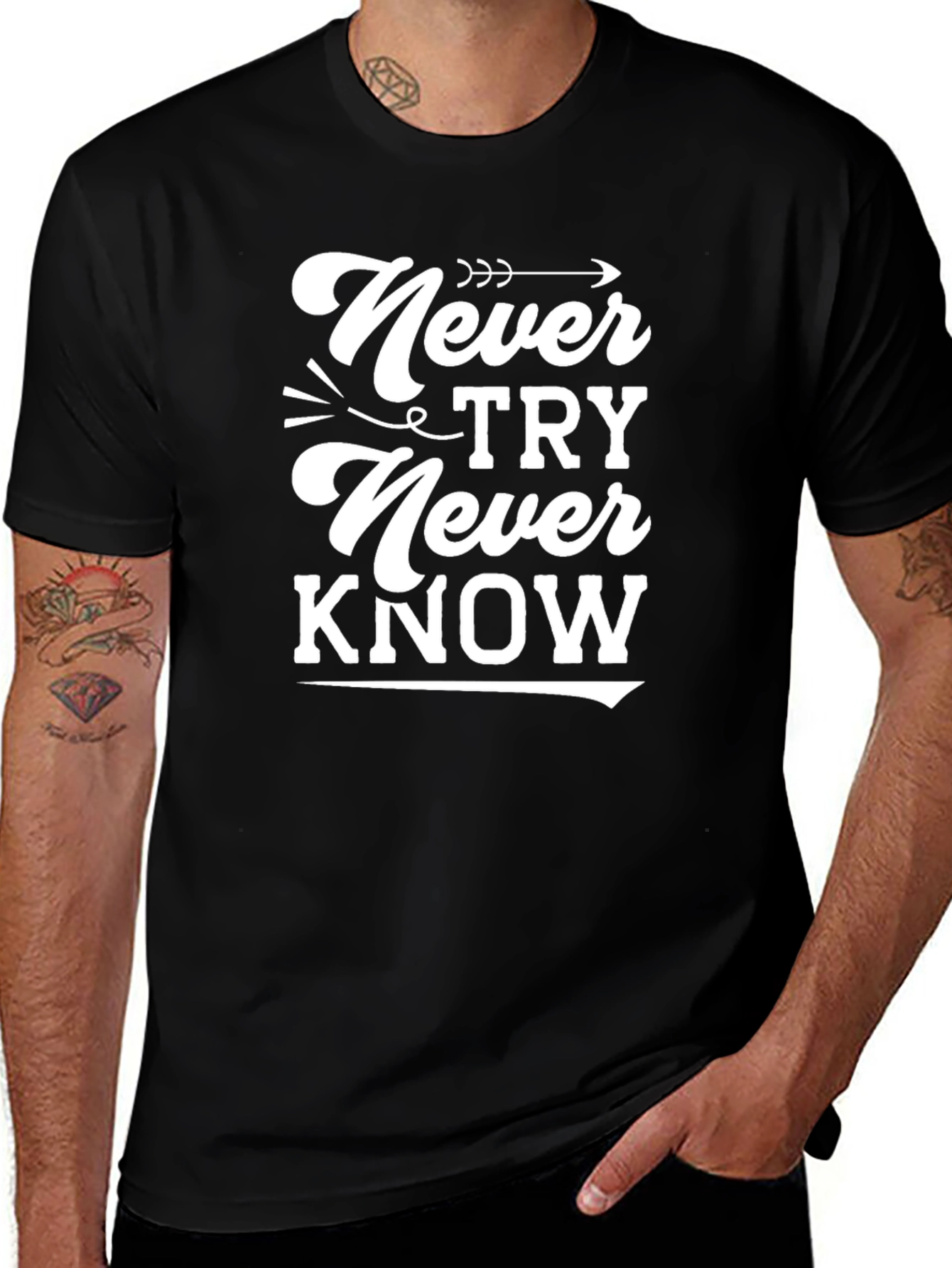 Never Try Never Know Graphic Tee