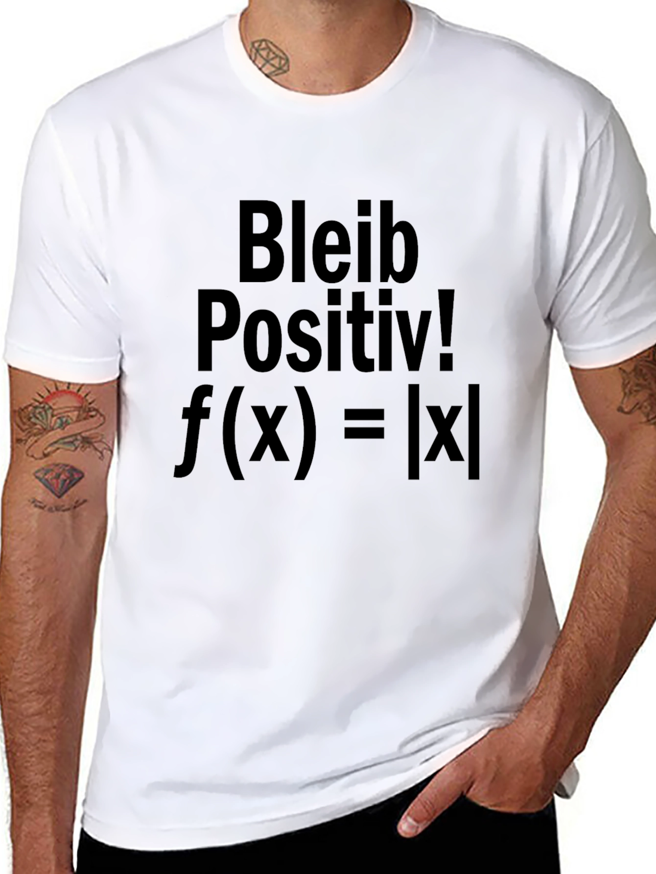 Bleib Positiv! Absolute Value Black T-Shirt