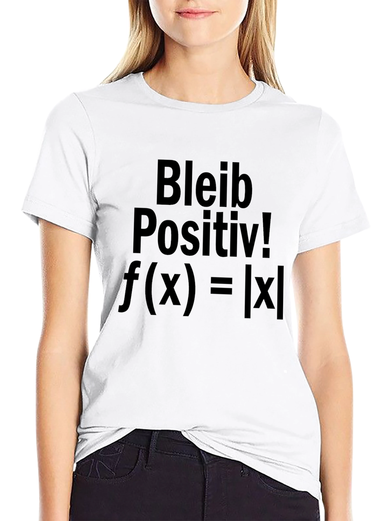 Bleib Positiv! Absolute Value Black T-Shirt