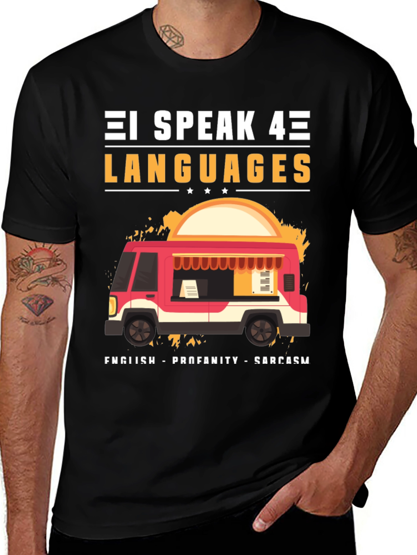 I Speak 4 Languages Graphic Tee