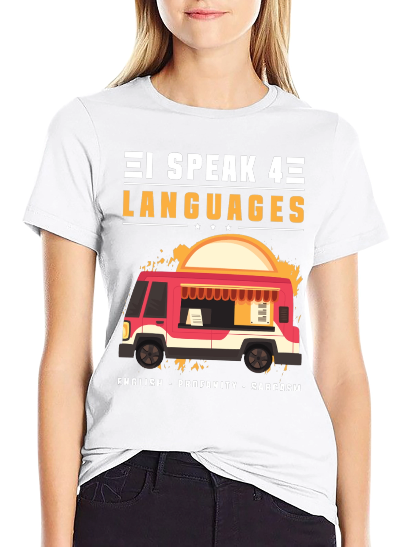 I Speak 4 Languages Graphic Tee