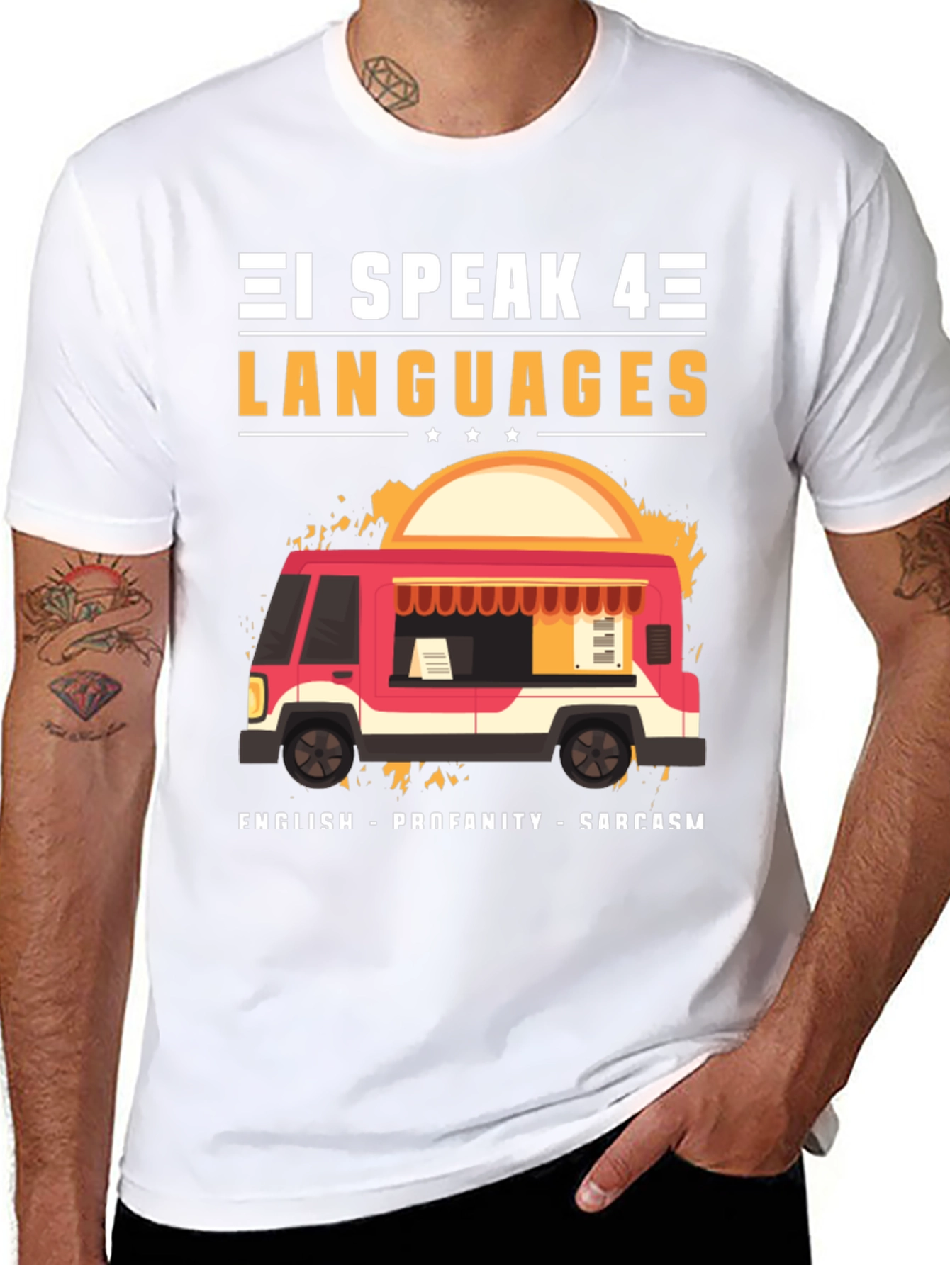 I Speak 4 Languages Graphic Tee
