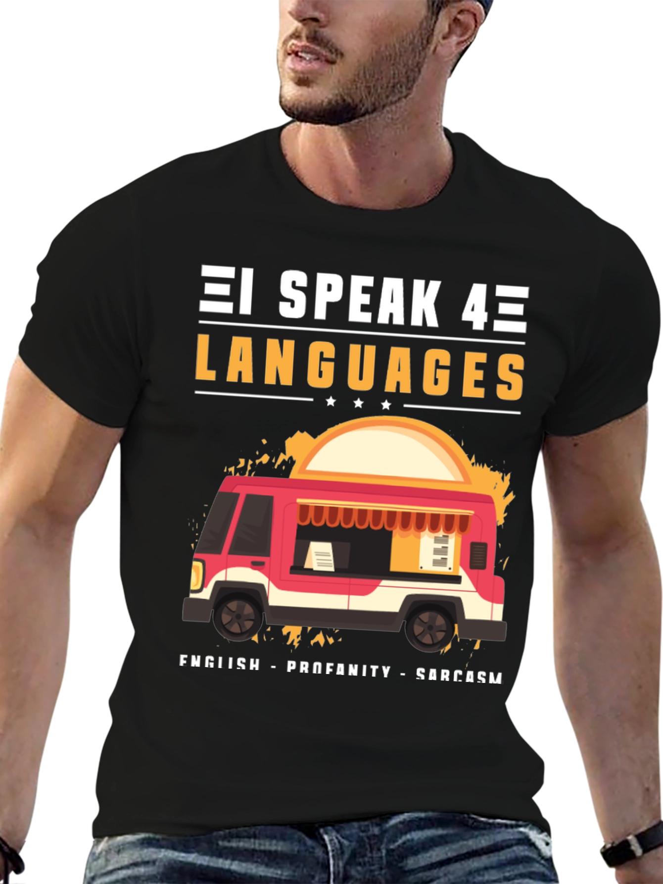 I Speak 4 Languages Graphic Tee
