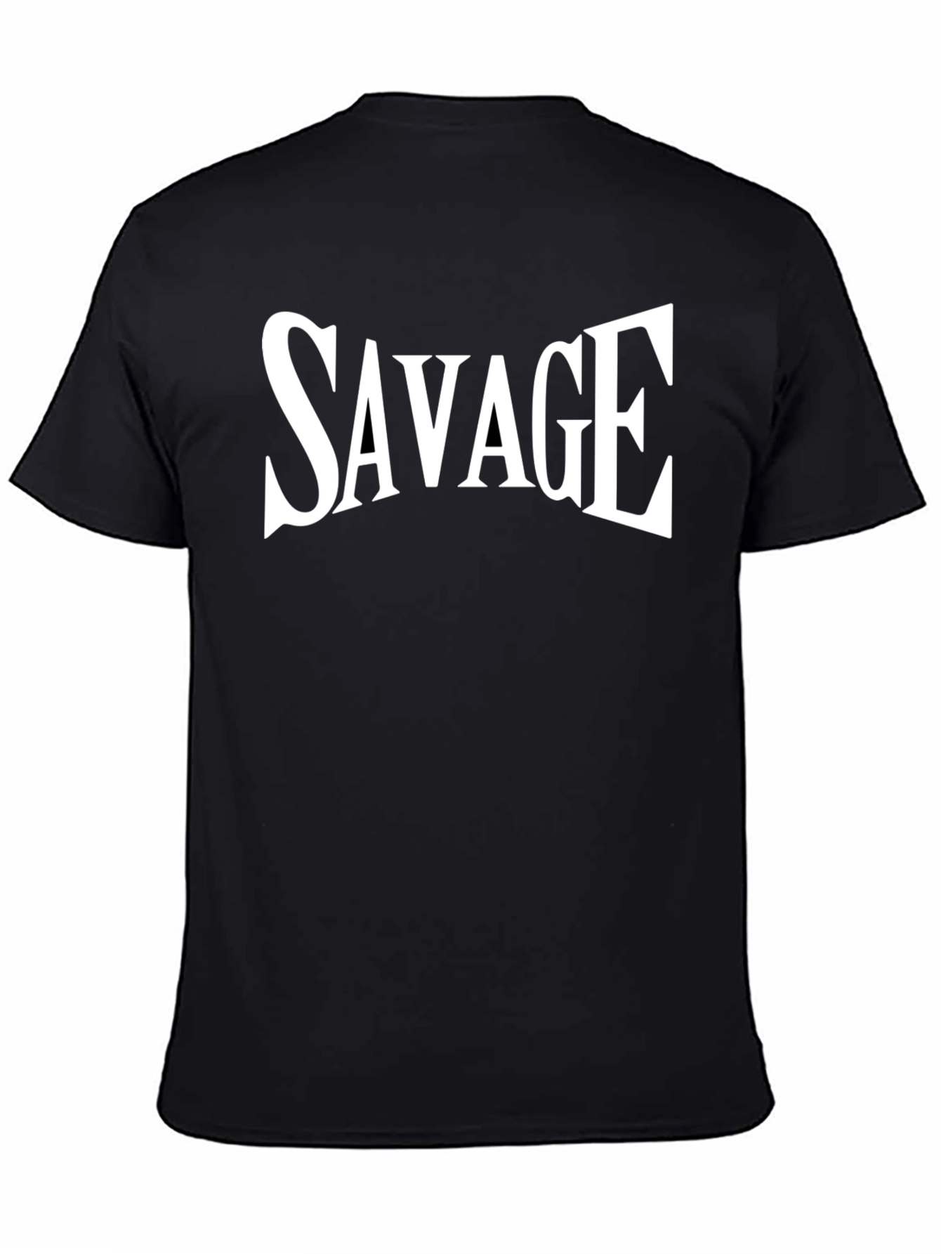 Savage Graphic Tee - Mens Black Crew Neck T-Shirt