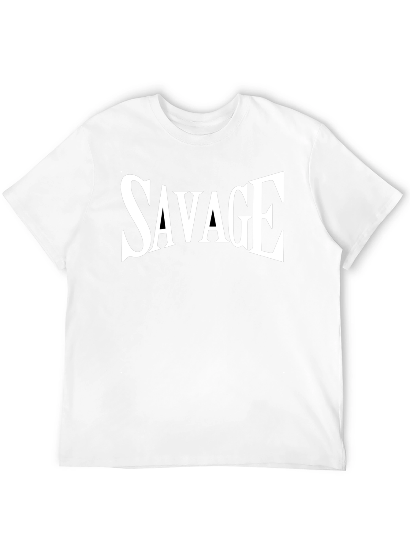Savage Graphic Tee - Mens Black Crew Neck T-Shirt