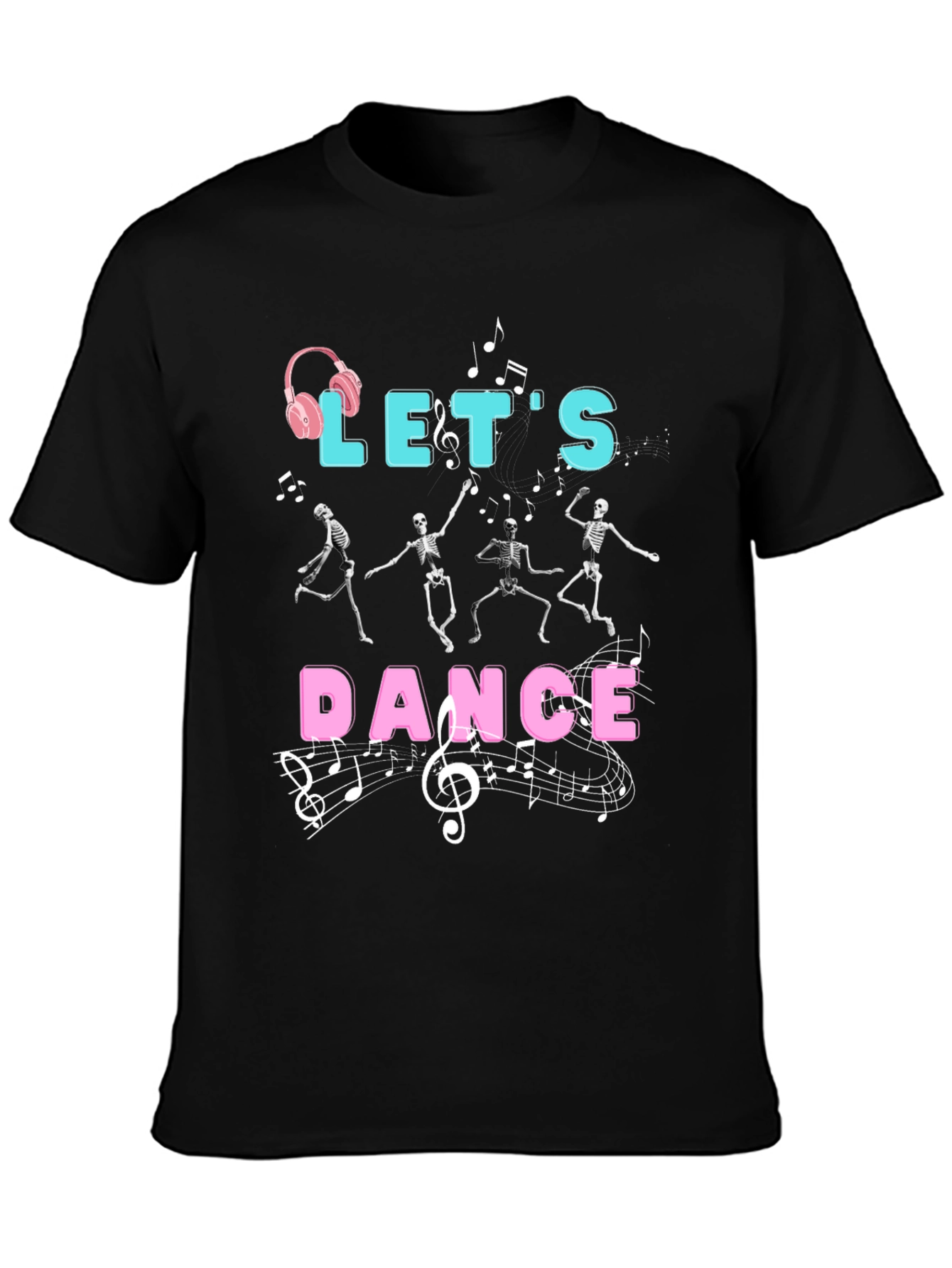 Lets Dance Skeleton Graphic T-Shirt