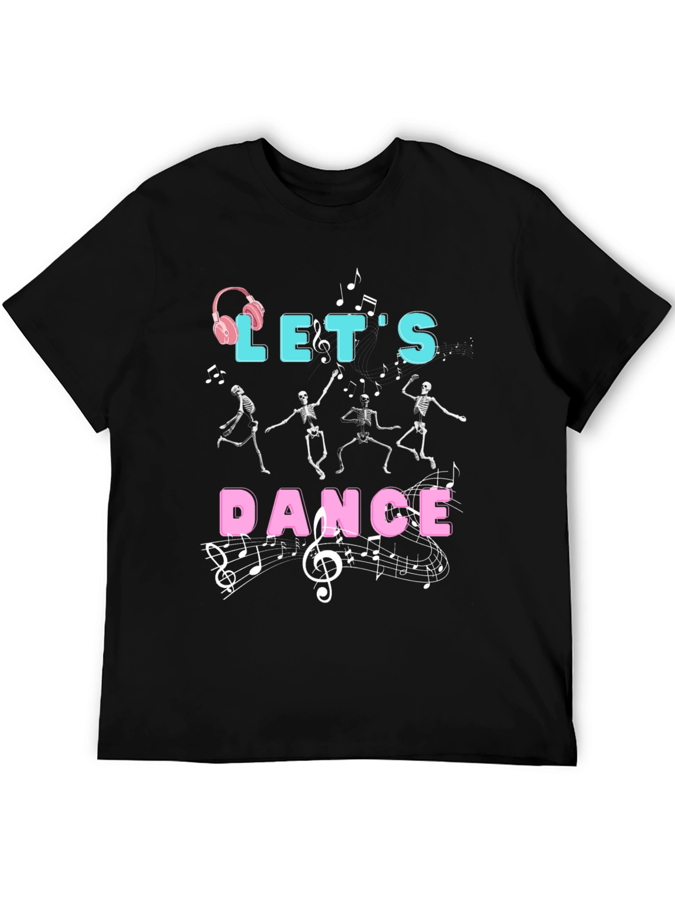 Lets Dance Skeleton Graphic T-Shirt