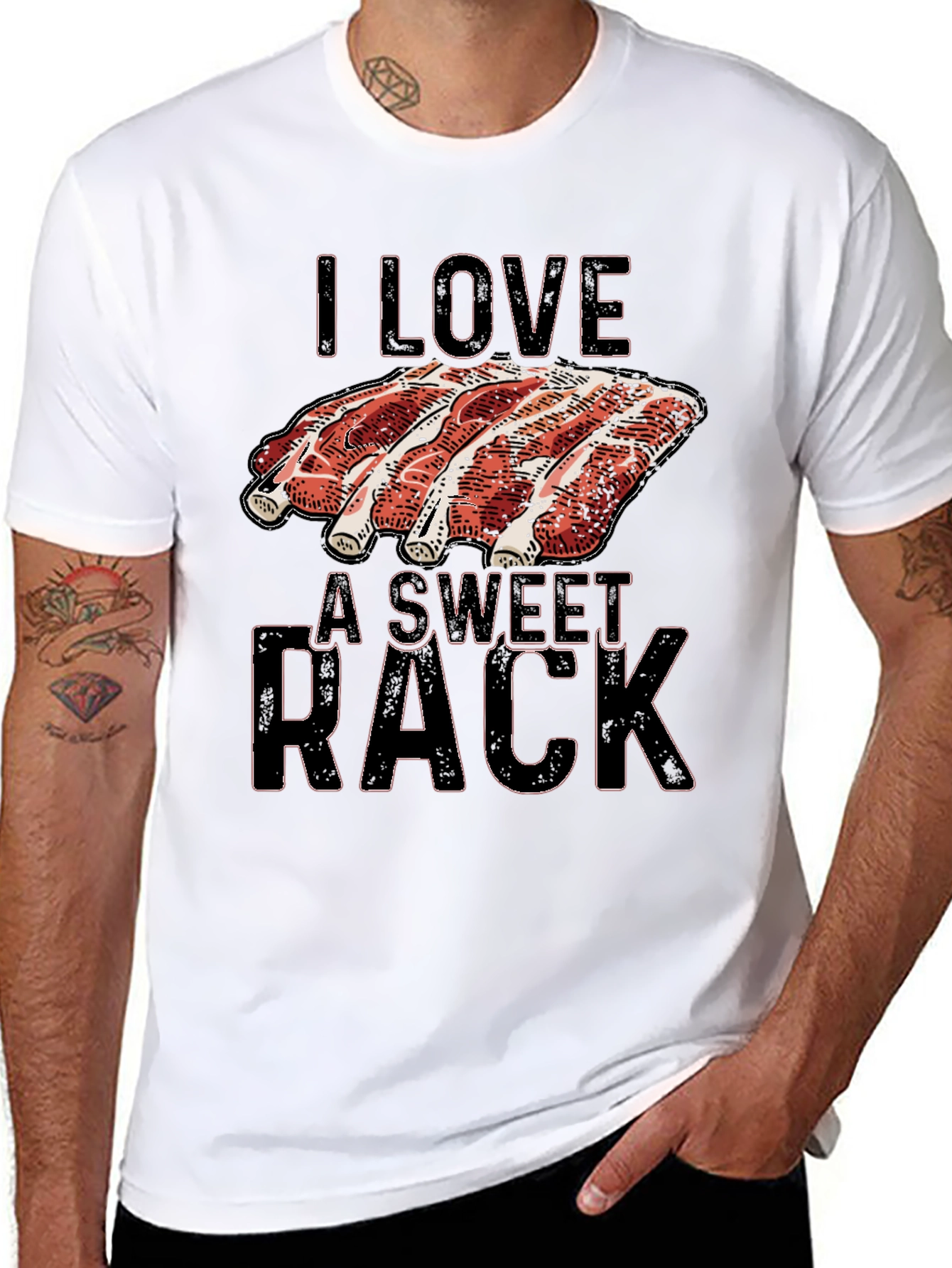 I Love a Sweet Rack Ribs Graphic T-Shirt
