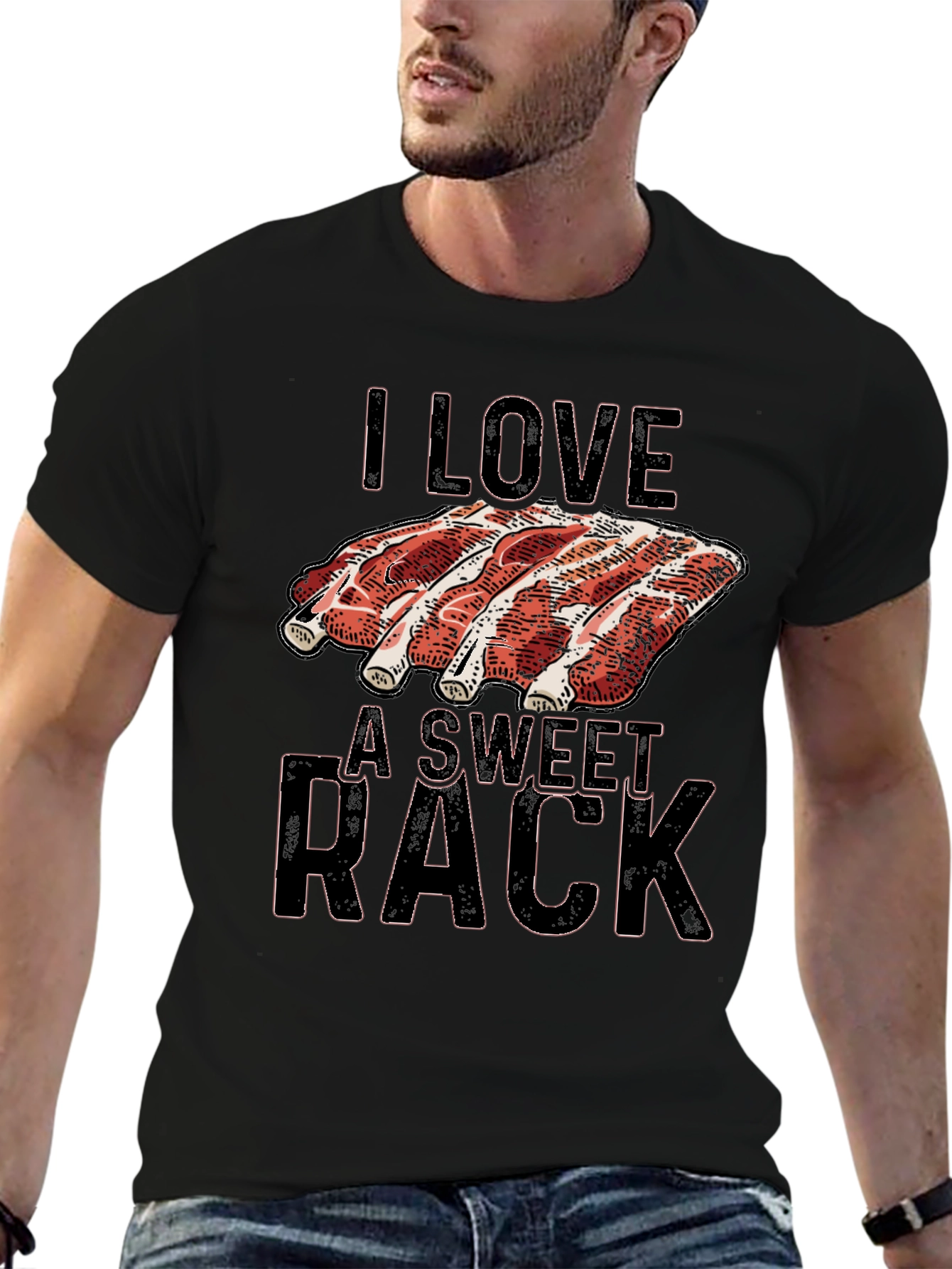 I Love a Sweet Rack Ribs Graphic T-Shirt