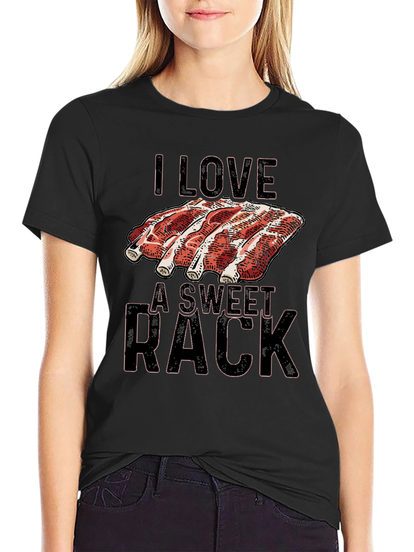 I Love a Sweet Rack Ribs Graphic T-Shirt