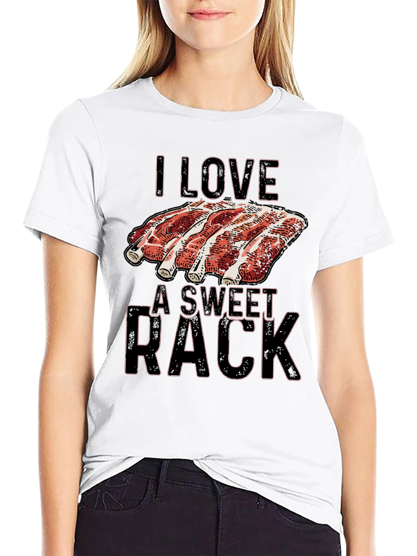 I Love a Sweet Rack Ribs Graphic T-Shirt