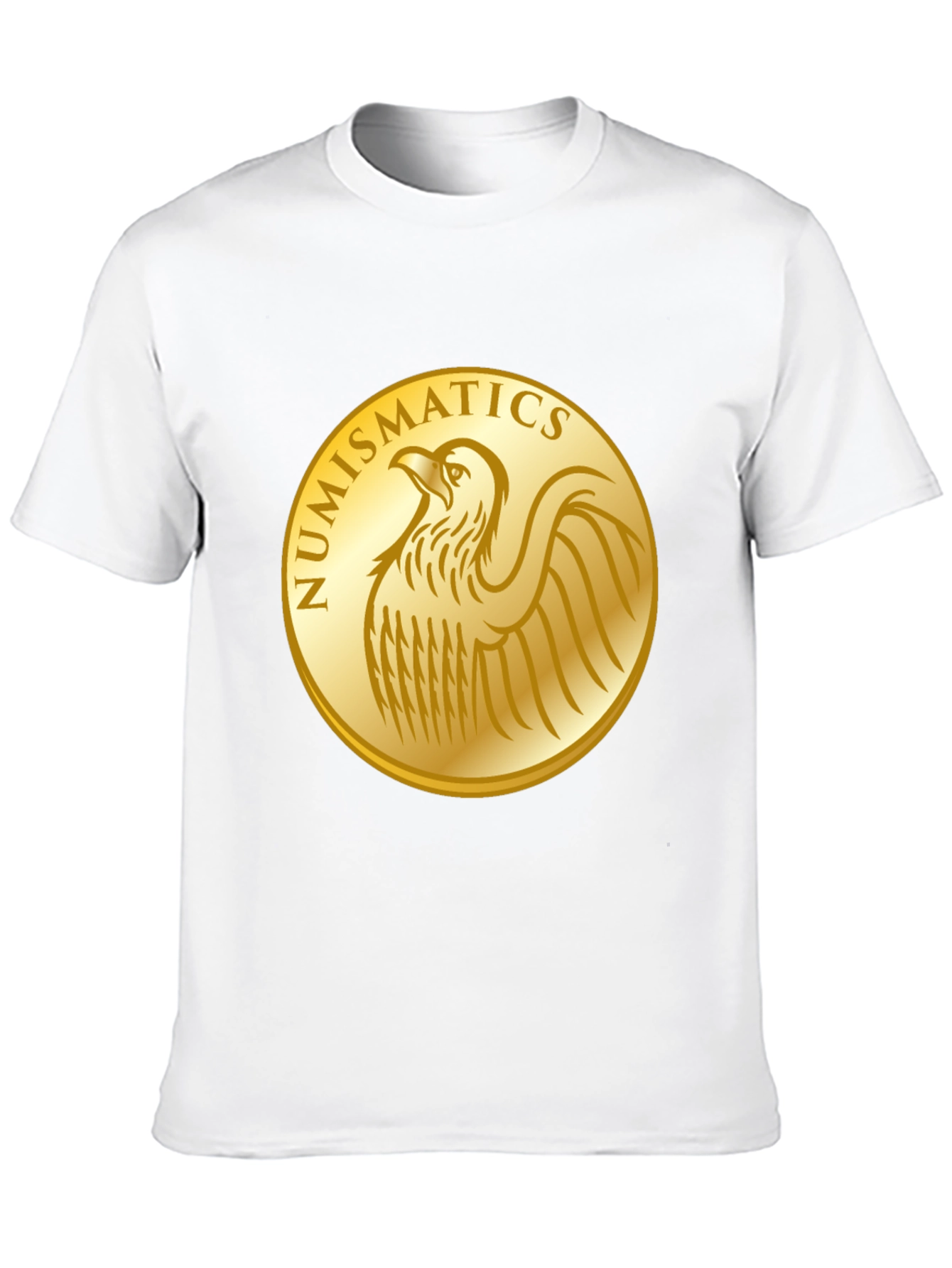 Numismatics Eagle Gold Coin Graphic Tee - Black